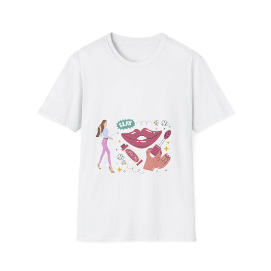 Slay All Day Graphic Tee, Women’s Empowerment T-Shirt, Chic Casual Wear, Gift for Stylish Friends