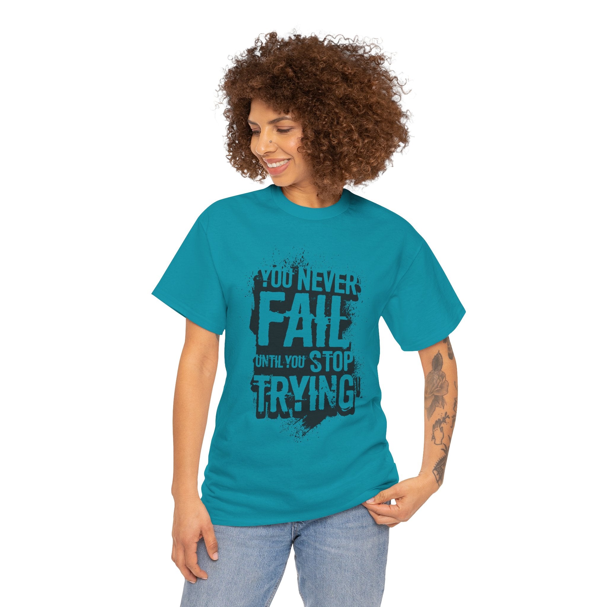 Well Done Is Better Than Well Said – Women’s Inspirational Heavy Cotton T-Shirt