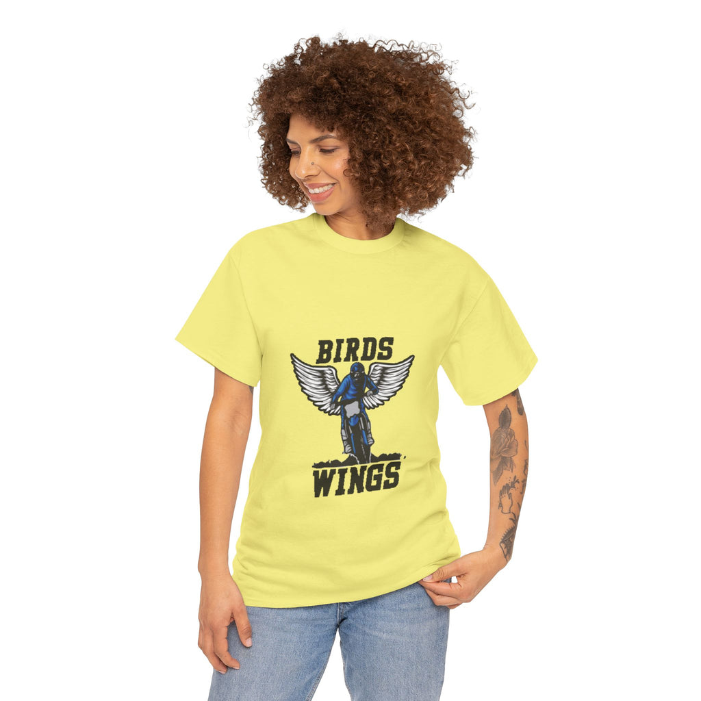 Wings of Freedom – Women’s Bird Wings Graphic T-Shirt for Free Spirits