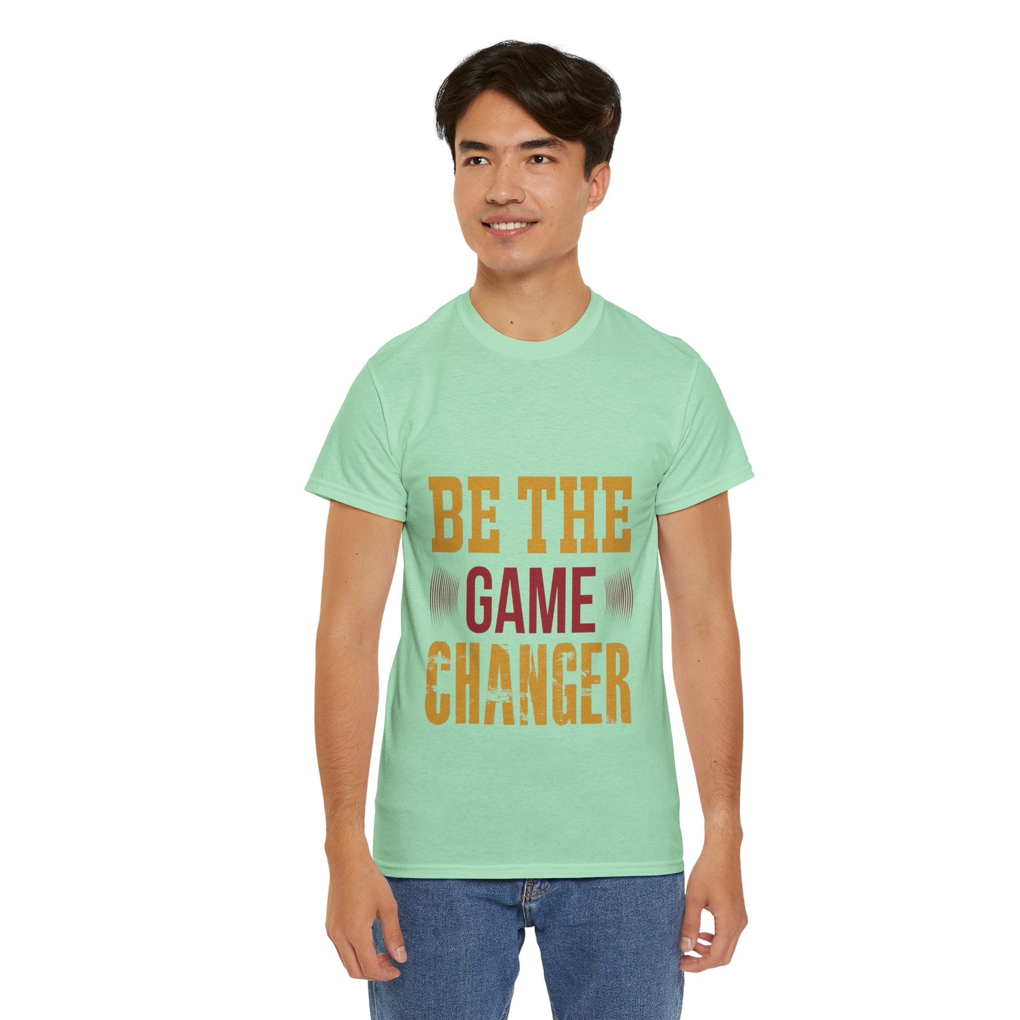 Be the Game Changer – Men’s Motivational Heavy Cotton T-Shirt