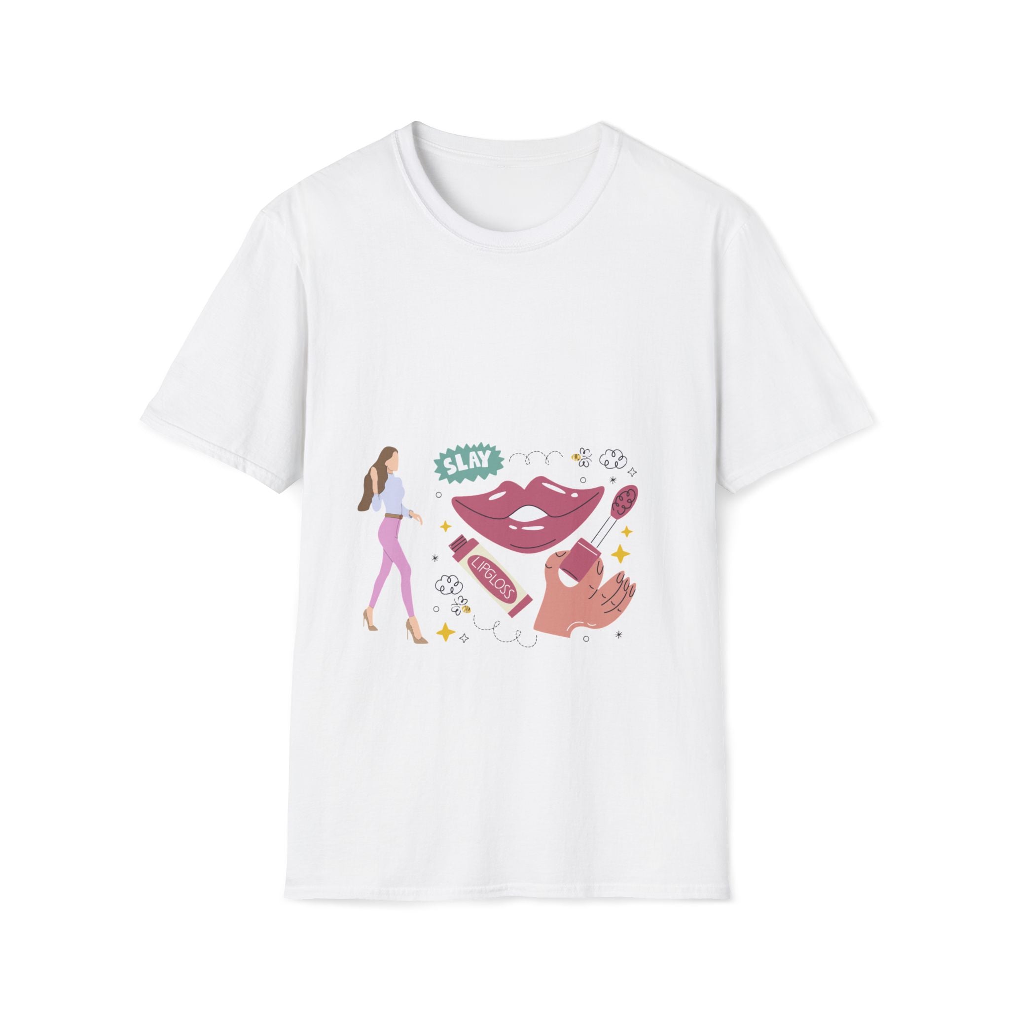 Slay All Day Graphic Tee, Women’s Empowerment T-Shirt, Chic Casual Wear, Gift for Stylish Friends