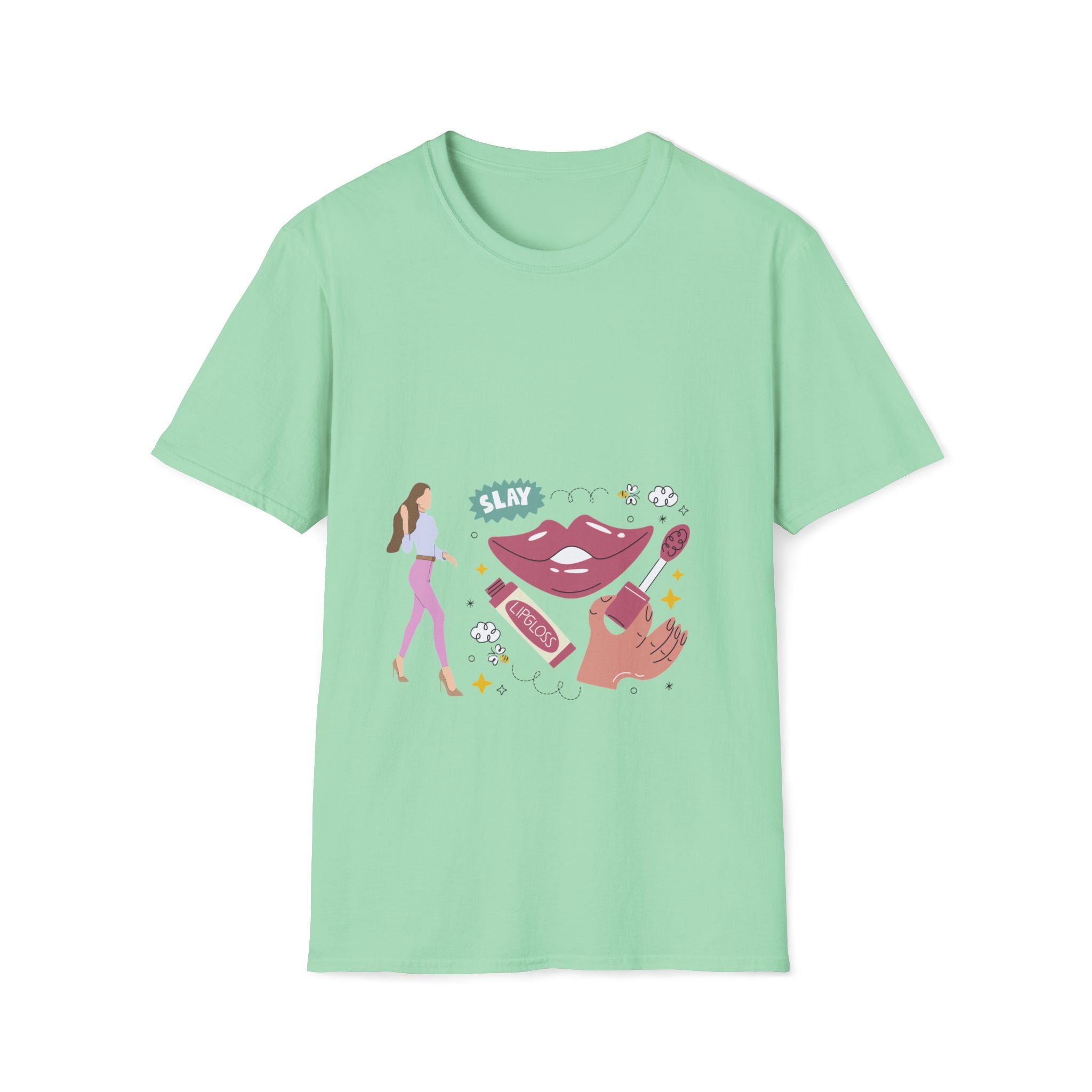 Slay All Day Graphic Tee, Women’s Empowerment T-Shirt, Chic Casual Wear, Gift for Stylish Friends