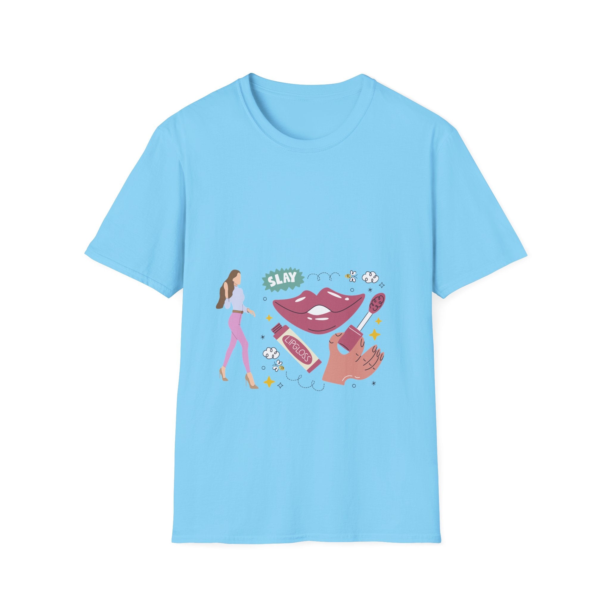 Slay All Day Graphic Tee, Women’s Empowerment T-Shirt, Chic Casual Wear, Gift for Stylish Friends