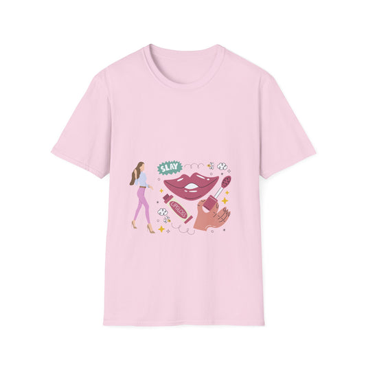 Slay All Day Graphic Tee, Women’s Empowerment T-Shirt, Chic Casual Wear, Gift for Stylish Friends