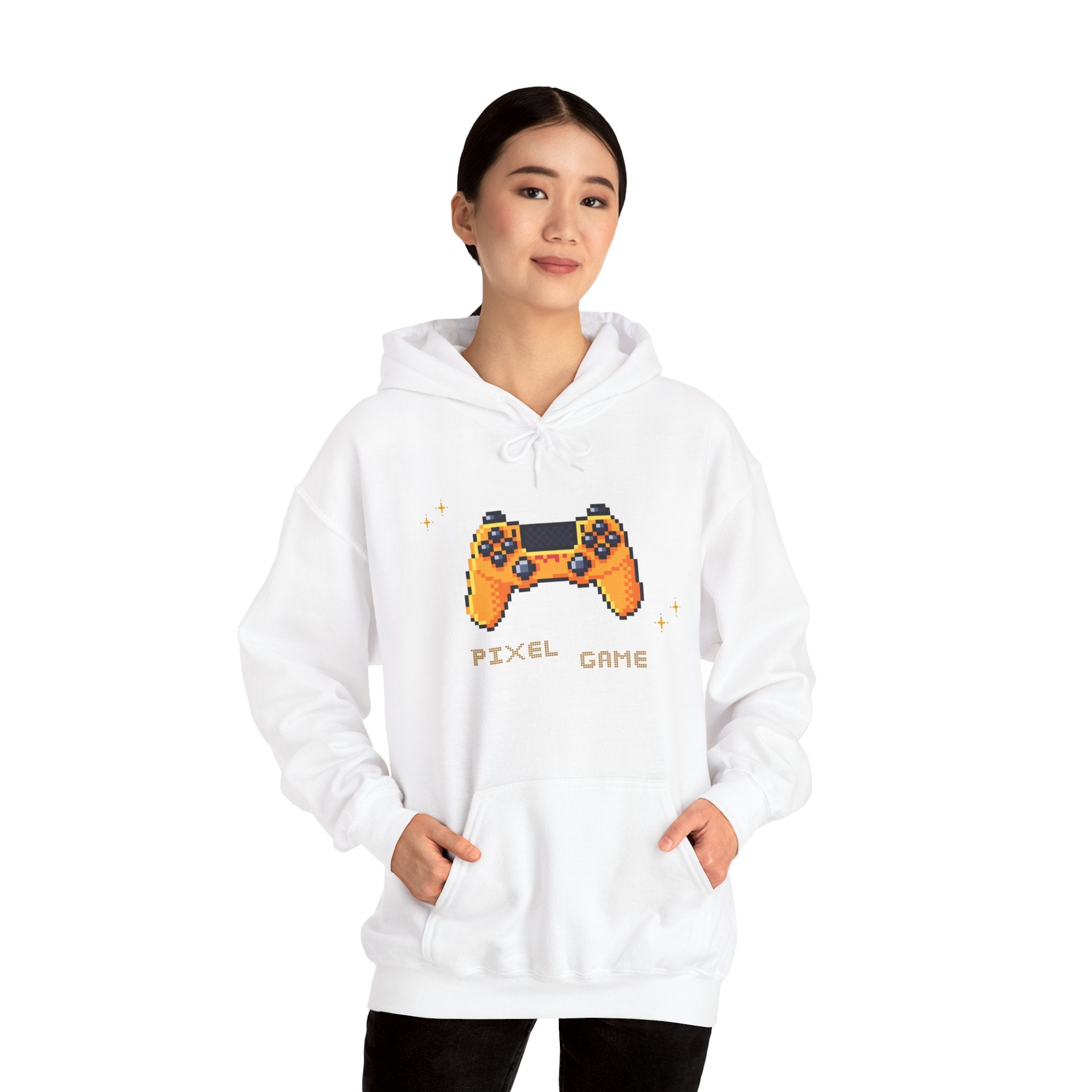 Pixel Game Hoodie – Retro Gaming Unisex Sweatshirt