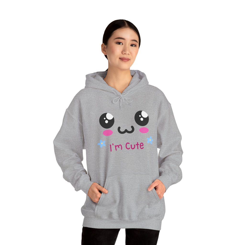I’m Cute Kawaii Hoodie – Cozy Unisex Graphic Sweatshirt