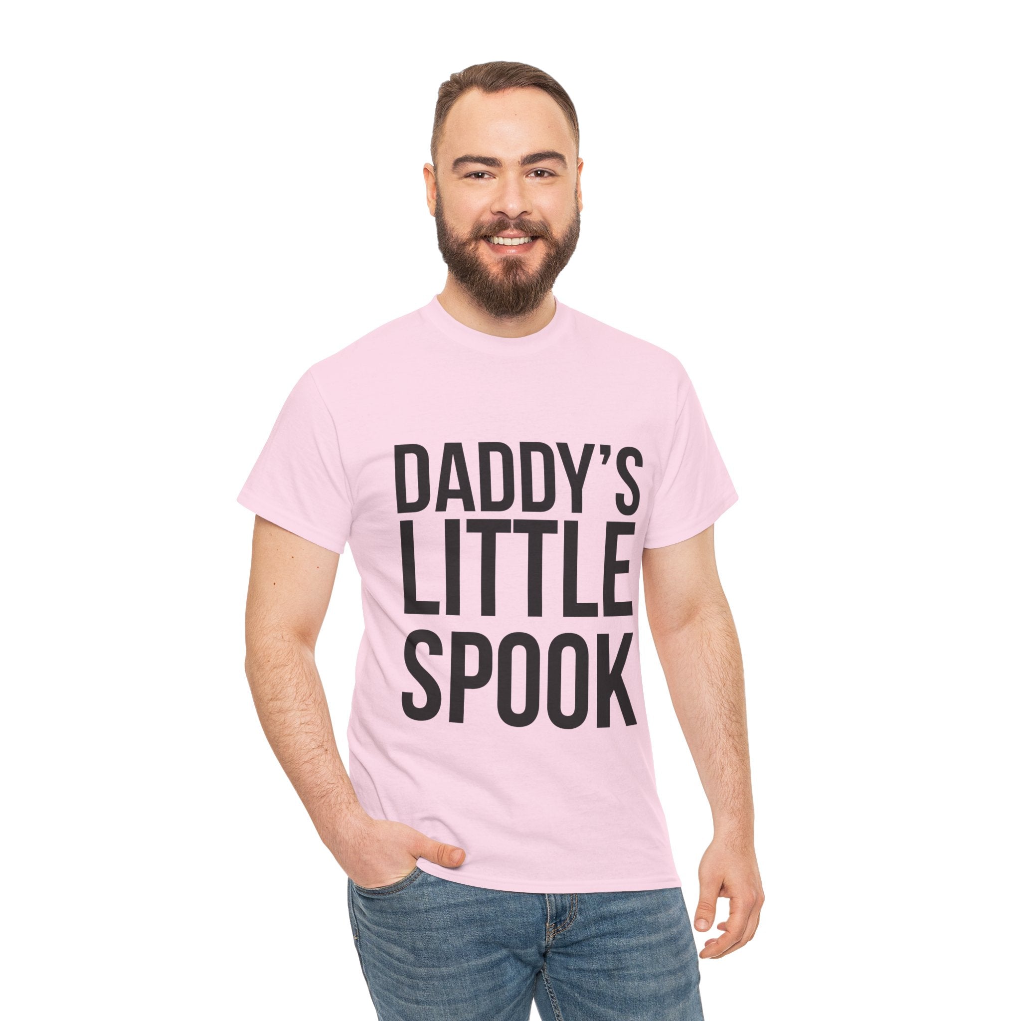 Daddy’s Little Spook – Men’s Halloween Heavy Cotton T-Shirt
