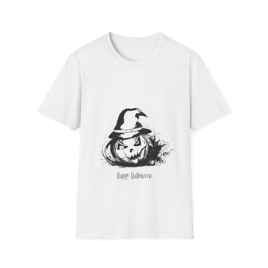 Halloween Pumpkin T-Shirt, Men Tee, Spooky Season Apparel, Trick or Treat Outfit