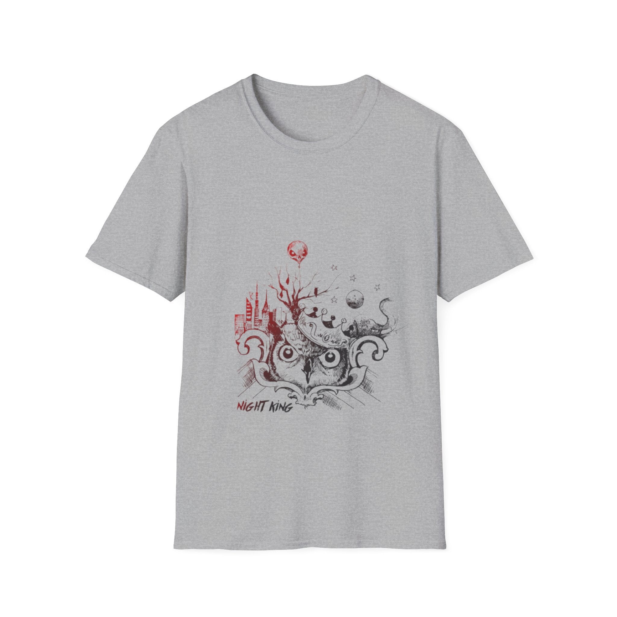 Night King Owl Men, Halloween Outfit, Gift for Fans, Graphic Tee, Cozy Fashion