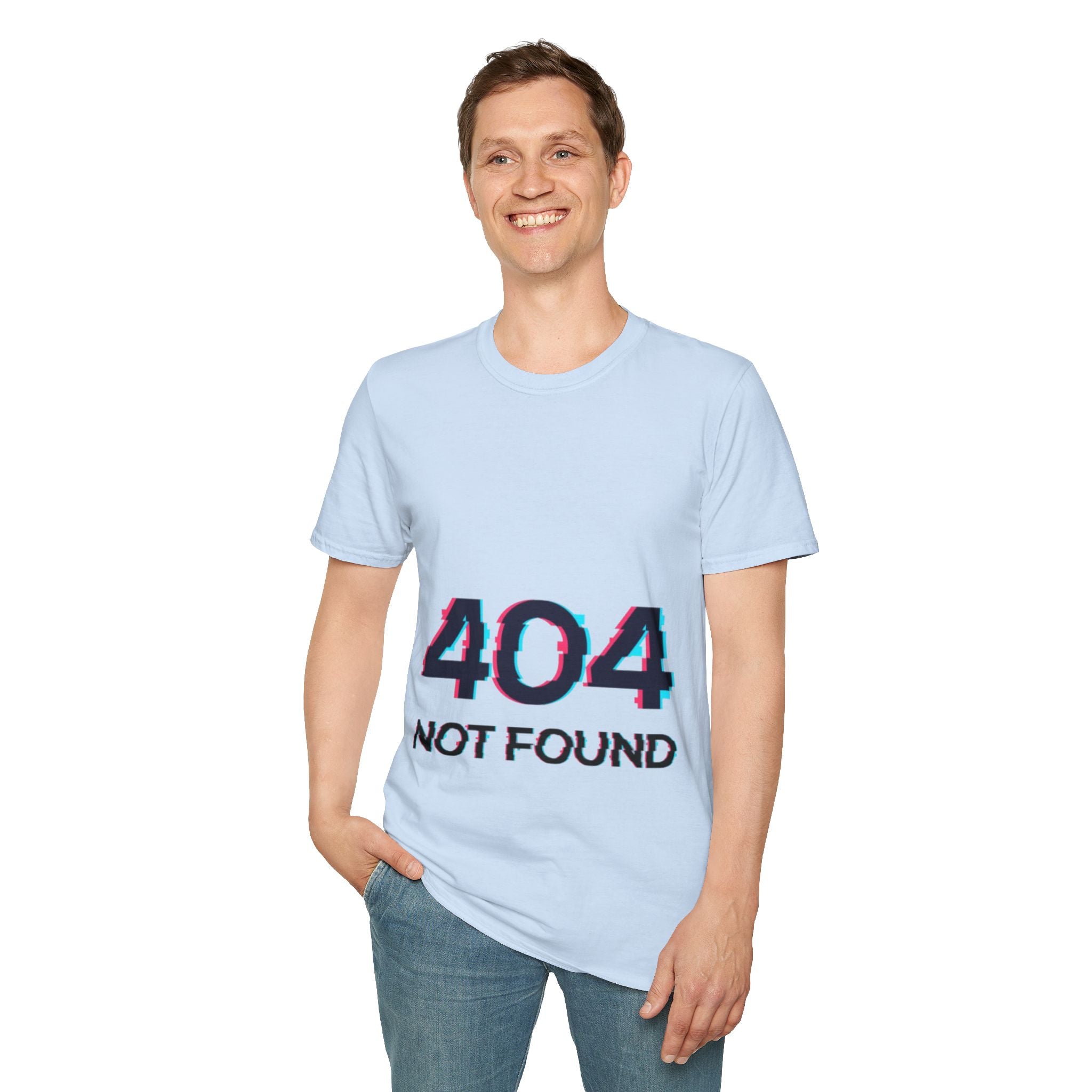 404 Error Shirt for Men – Quirky Tech Humor Tee, Casual Everyday Wear