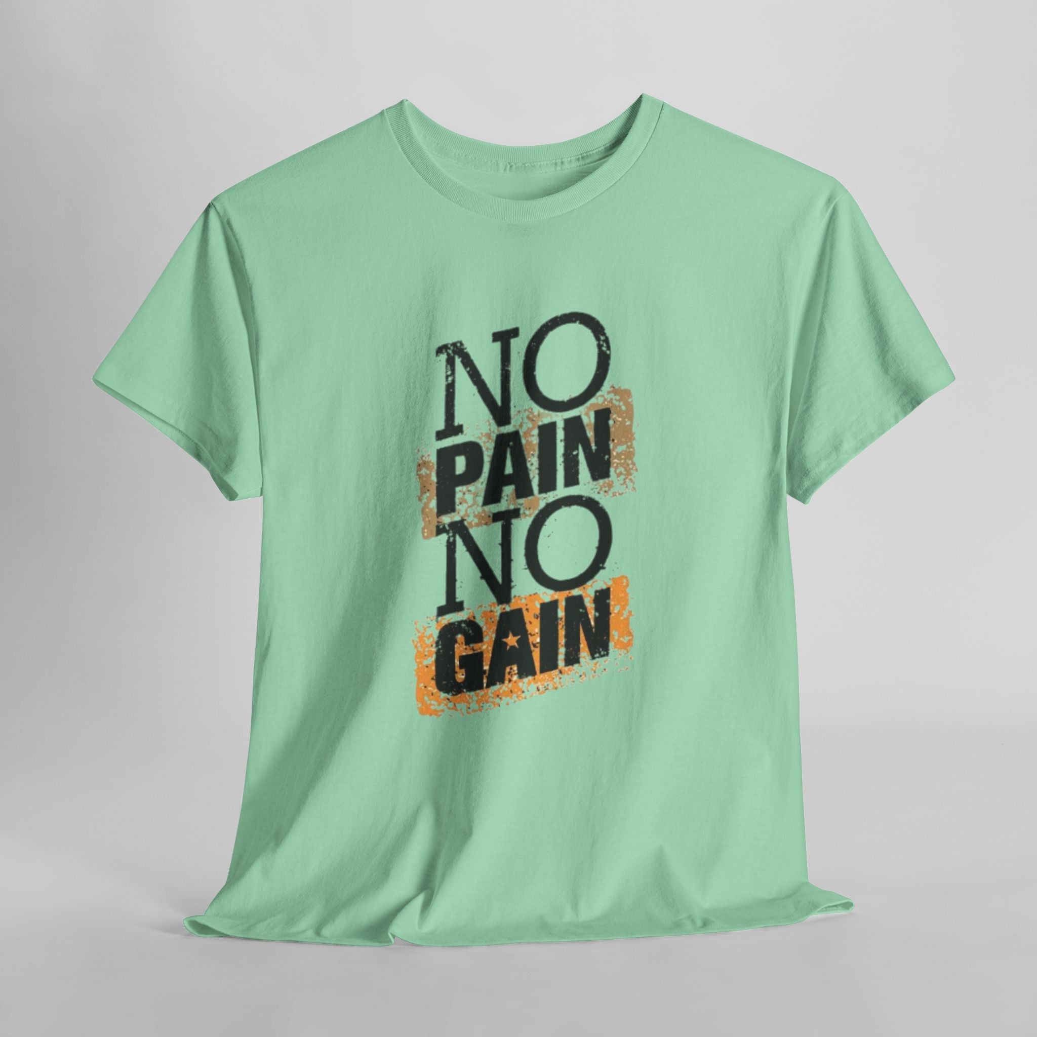 No Pain No Gain – Men’s Heavy Cotton Motivational Tee