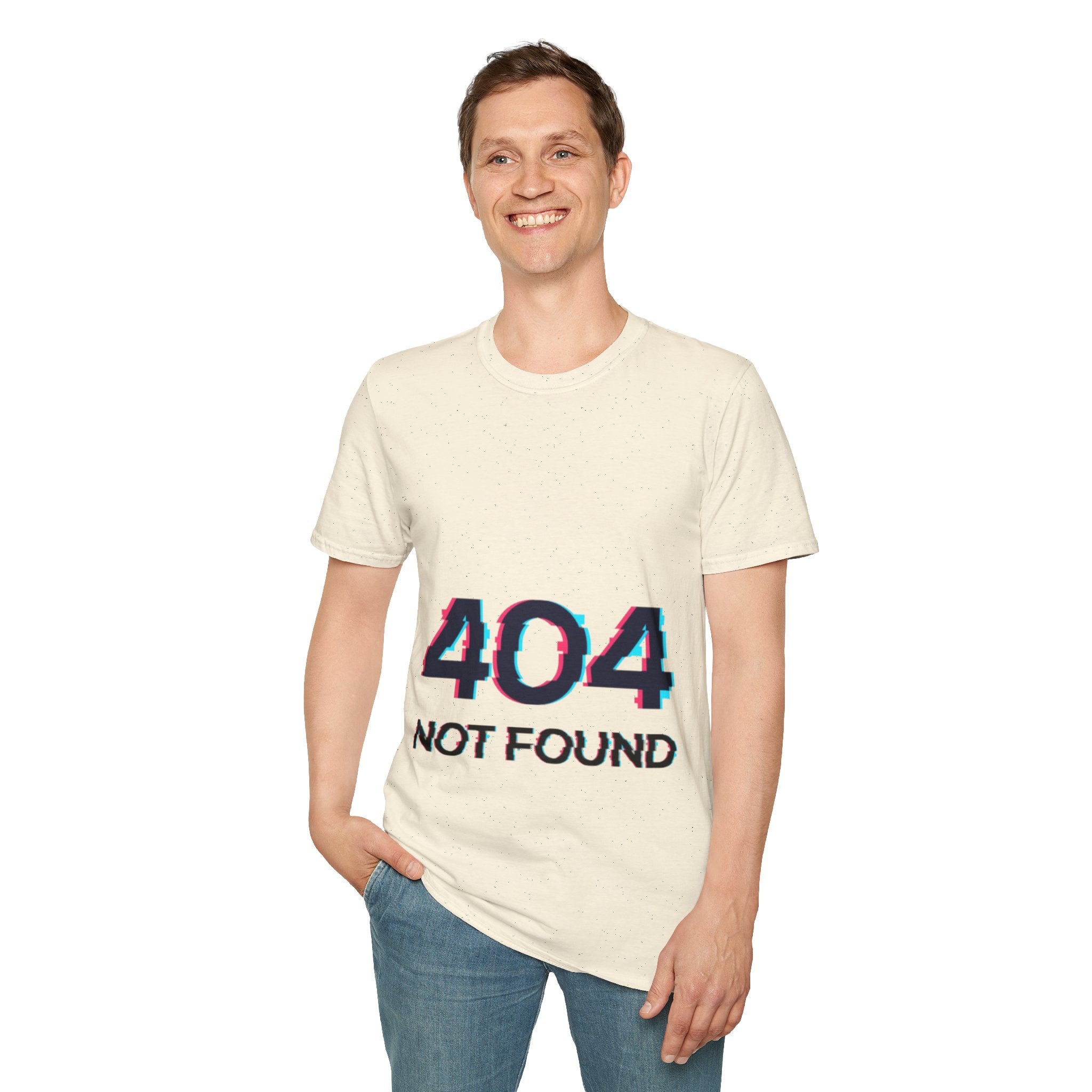404 Error Shirt for Men – Quirky Tech Humor Tee, Casual Everyday Wear