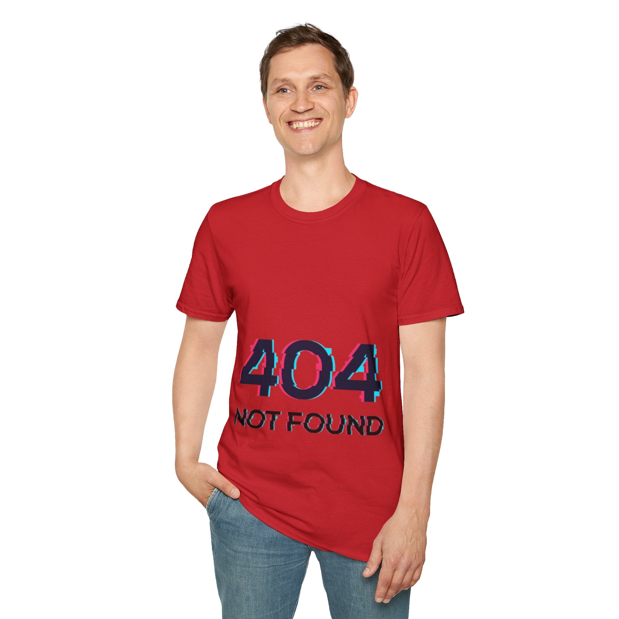 404 Error Shirt for Men – Quirky Tech Humor Tee, Casual Everyday Wear