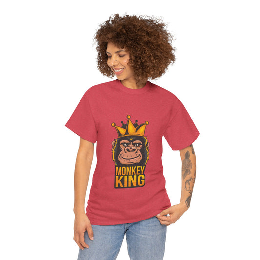 Monkey King – Women’s Funny Graphic Heavy Cotton T-Shirt