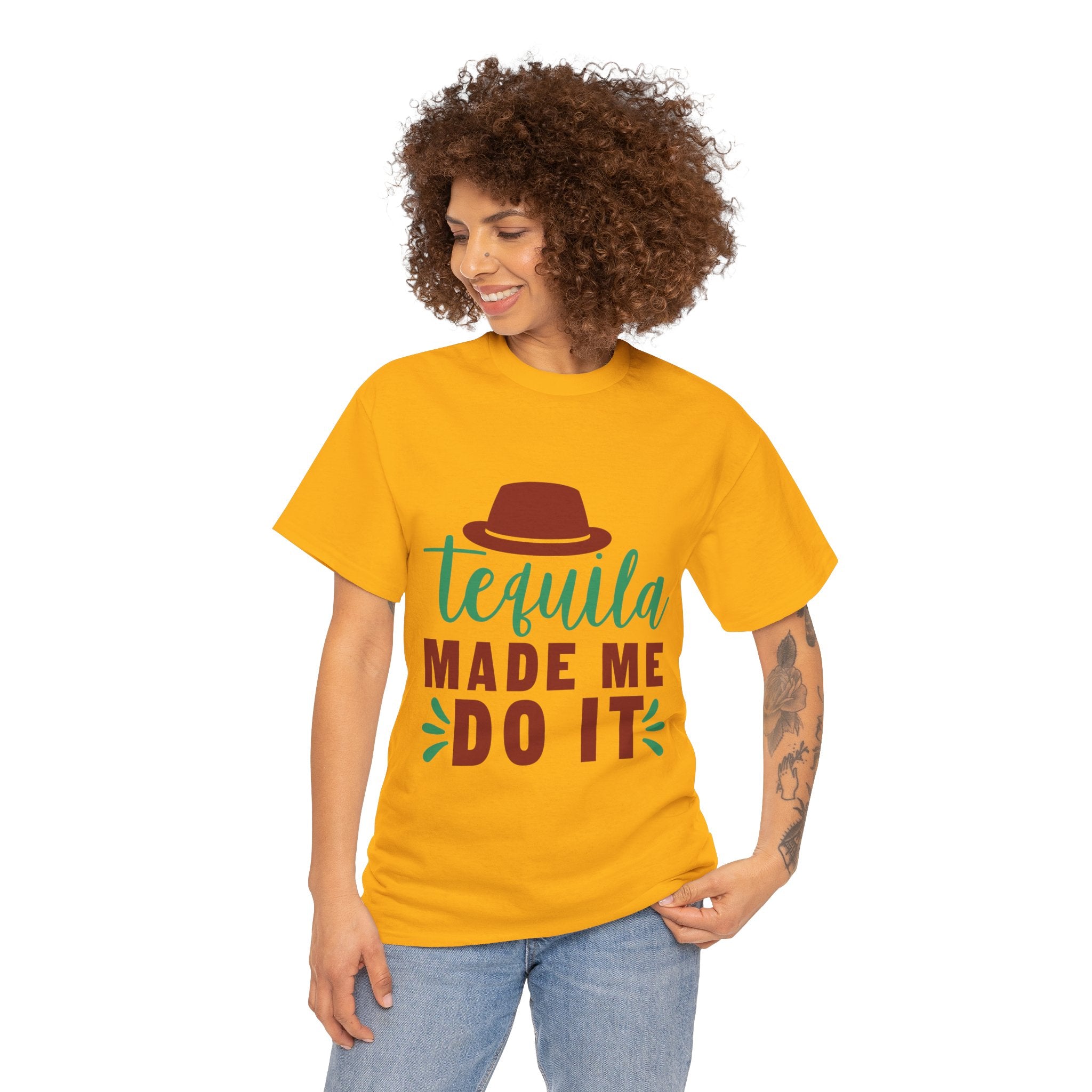 Tequila Made Me Do It – Women’s Heavy Cotton Party T-Shirt