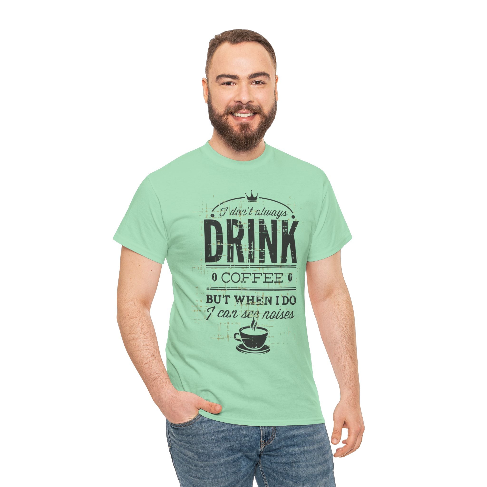 Coffee Lovers Unisex Heavy Cotton Tee - 'I Don't Always Drink Coffee, But When I Do...'