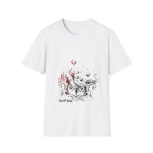 Night King Owl Men, Halloween Outfit, Gift for Fans, Graphic Tee, Cozy Fashion