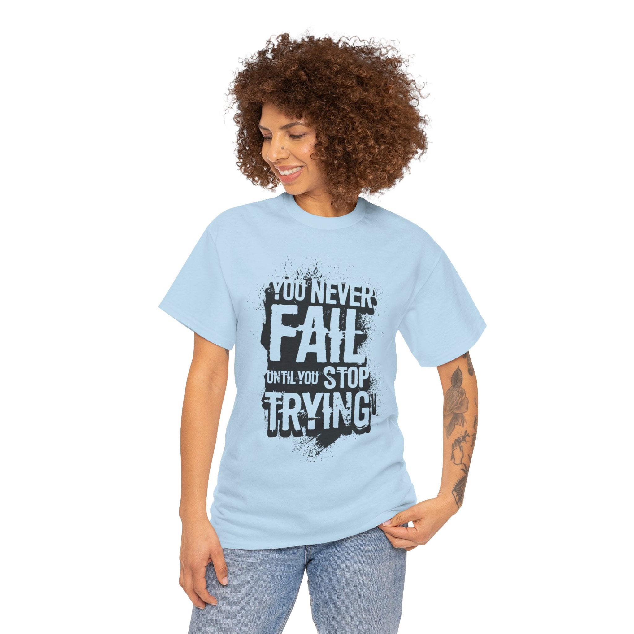 Well Done Is Better Than Well Said – Women’s Inspirational Heavy Cotton T-Shirt