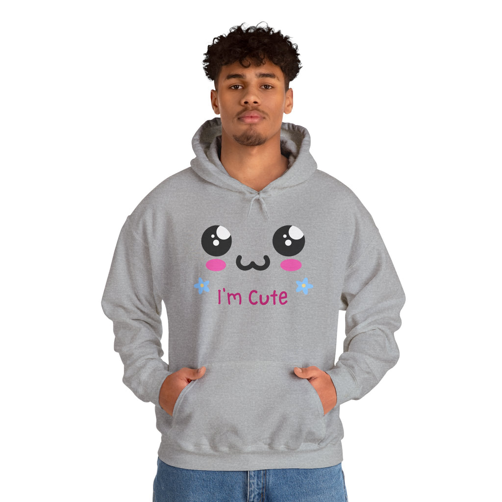 I’m Cute Kawaii Hoodie – Cozy Unisex Graphic Sweatshirt