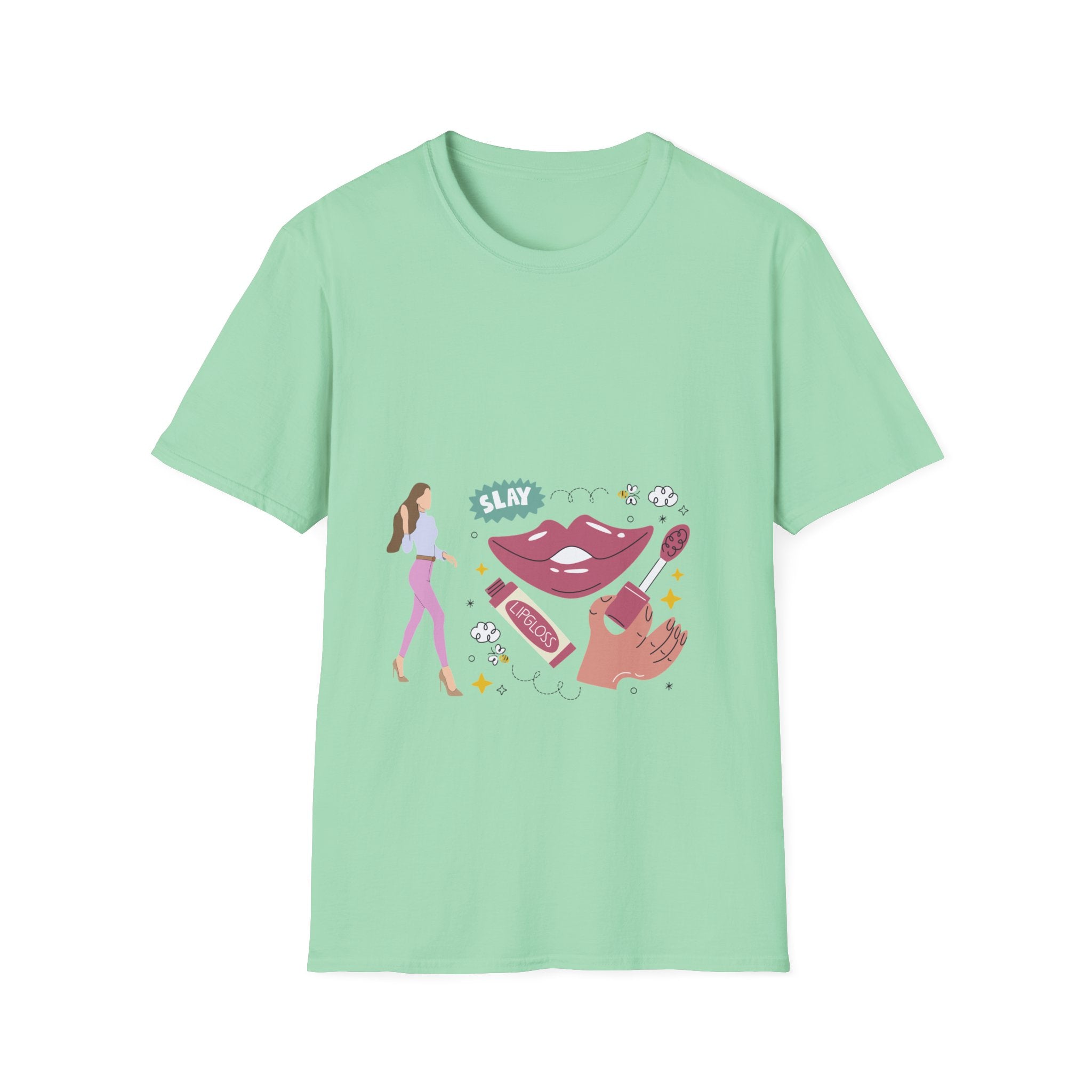 Slay All Day Graphic Tee, Women’s Empowerment T-Shirt, Chic Casual Wear, Gift for Stylish Friends
