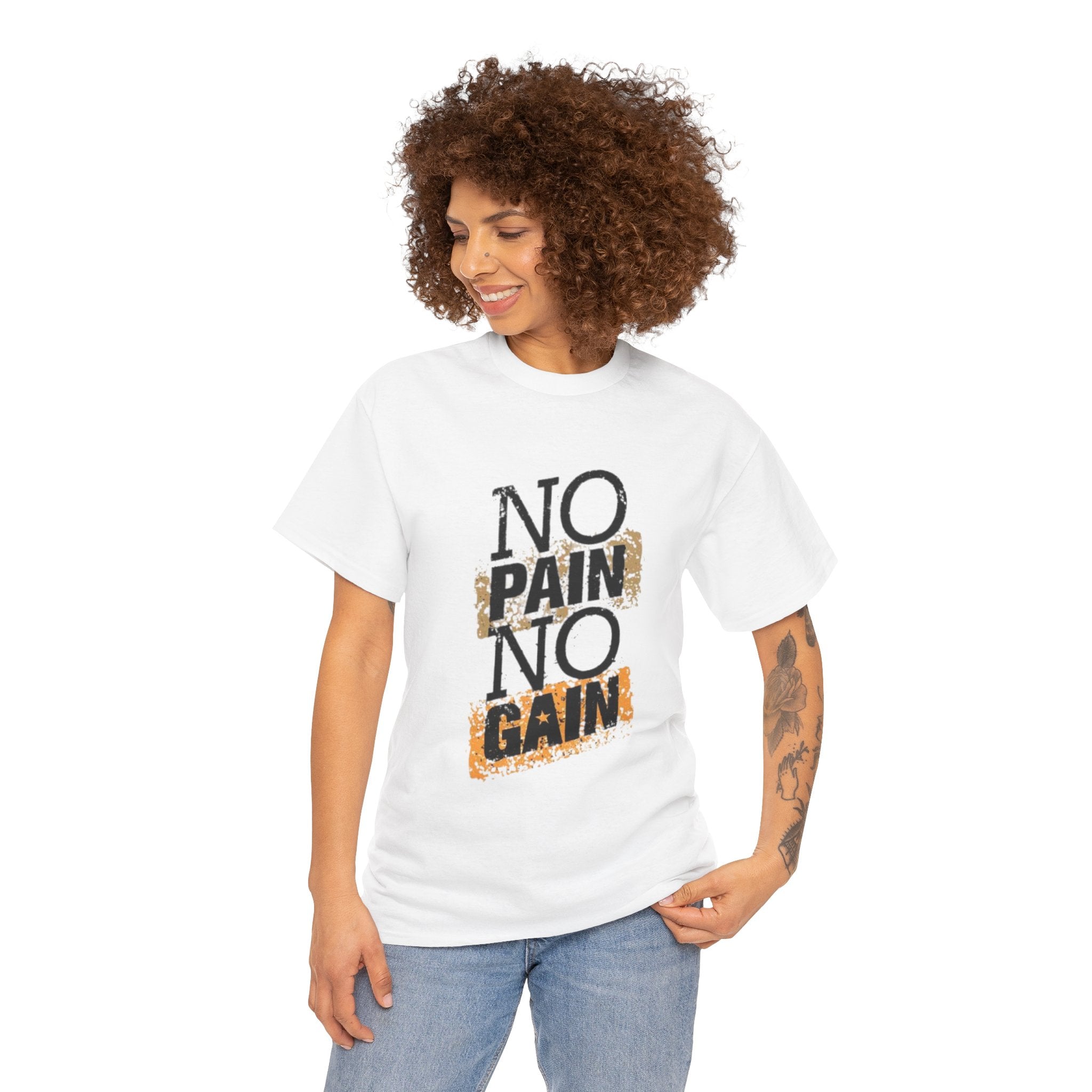 No Pain No Gain – Women’s Heavy Cotton Motivational T-Shirt