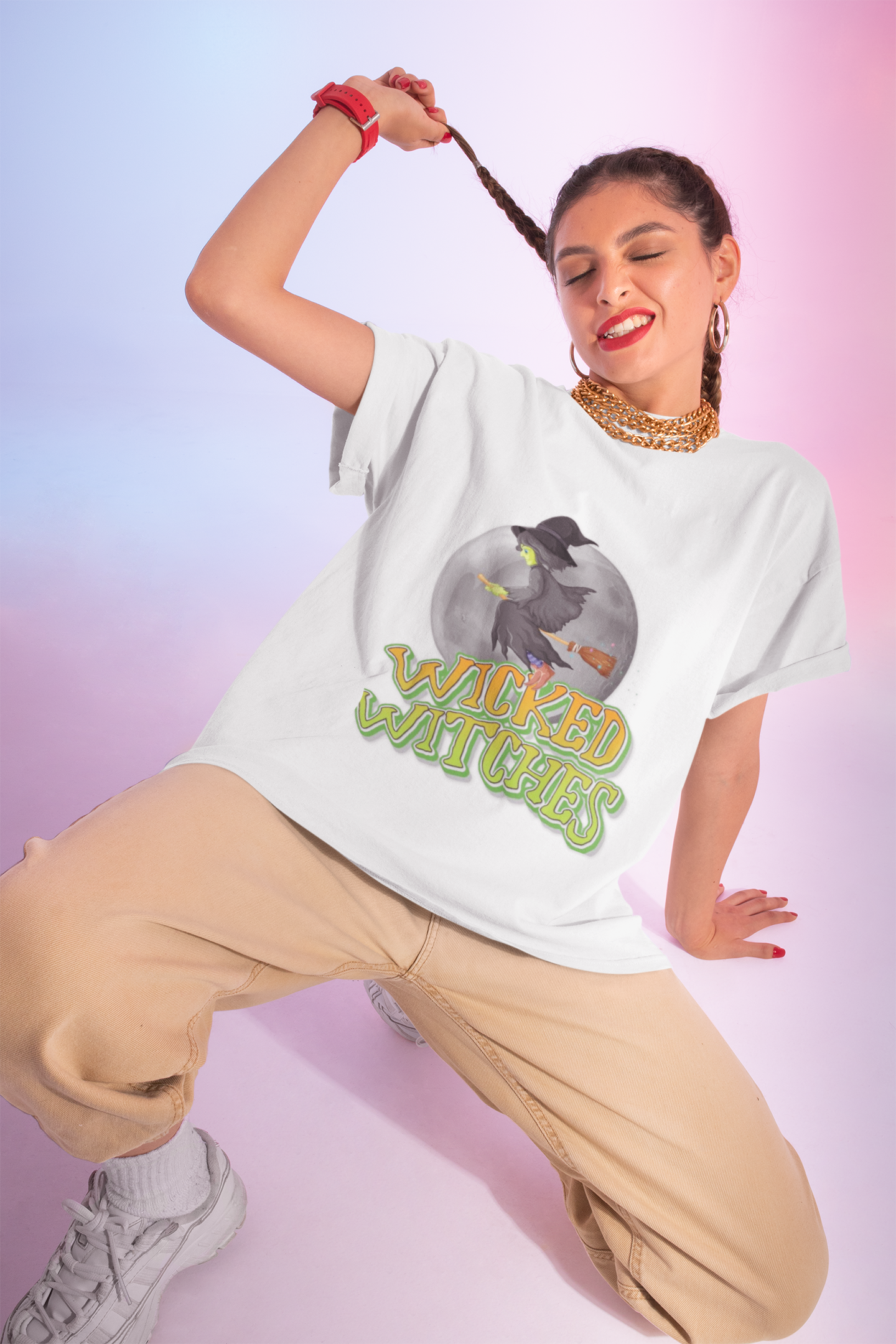 Wicked Witches Women Softstyle T-Shirt, Halloween Costume Tee