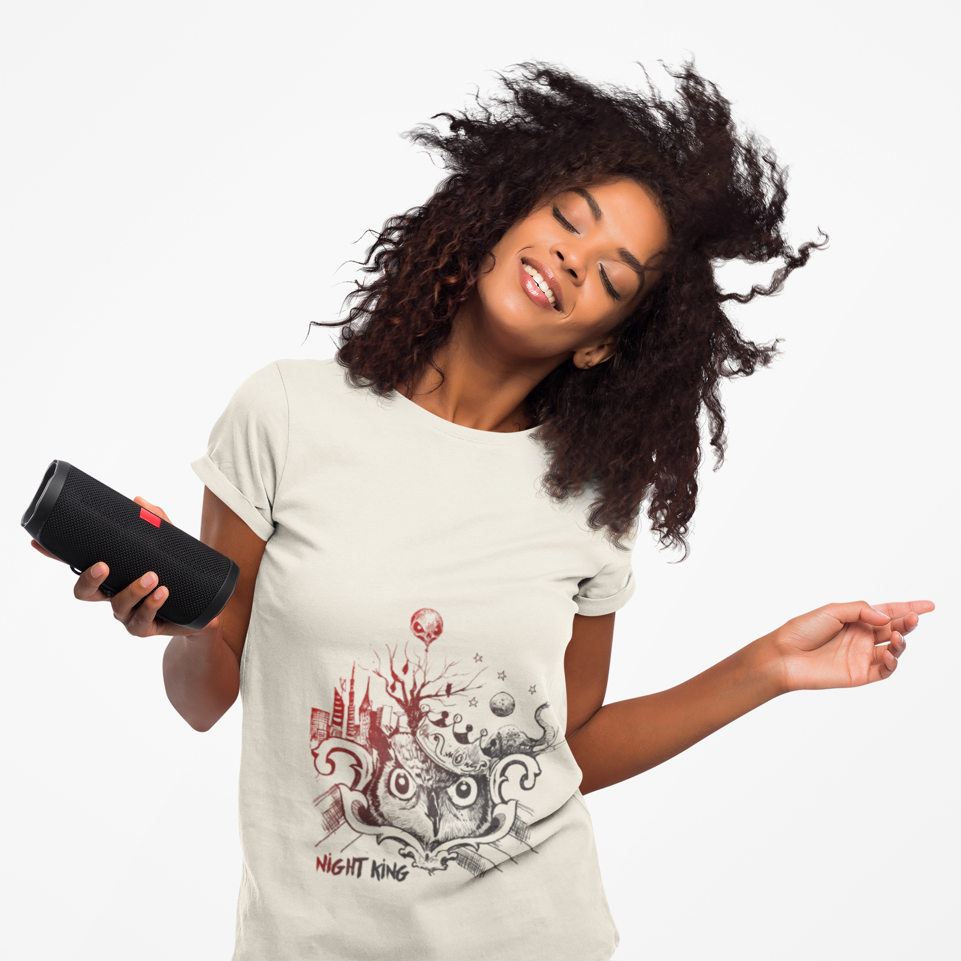 Night King Owl Women, Halloween Outfit, Gift for Fans, Graphic Tee, Cozy Fashion
