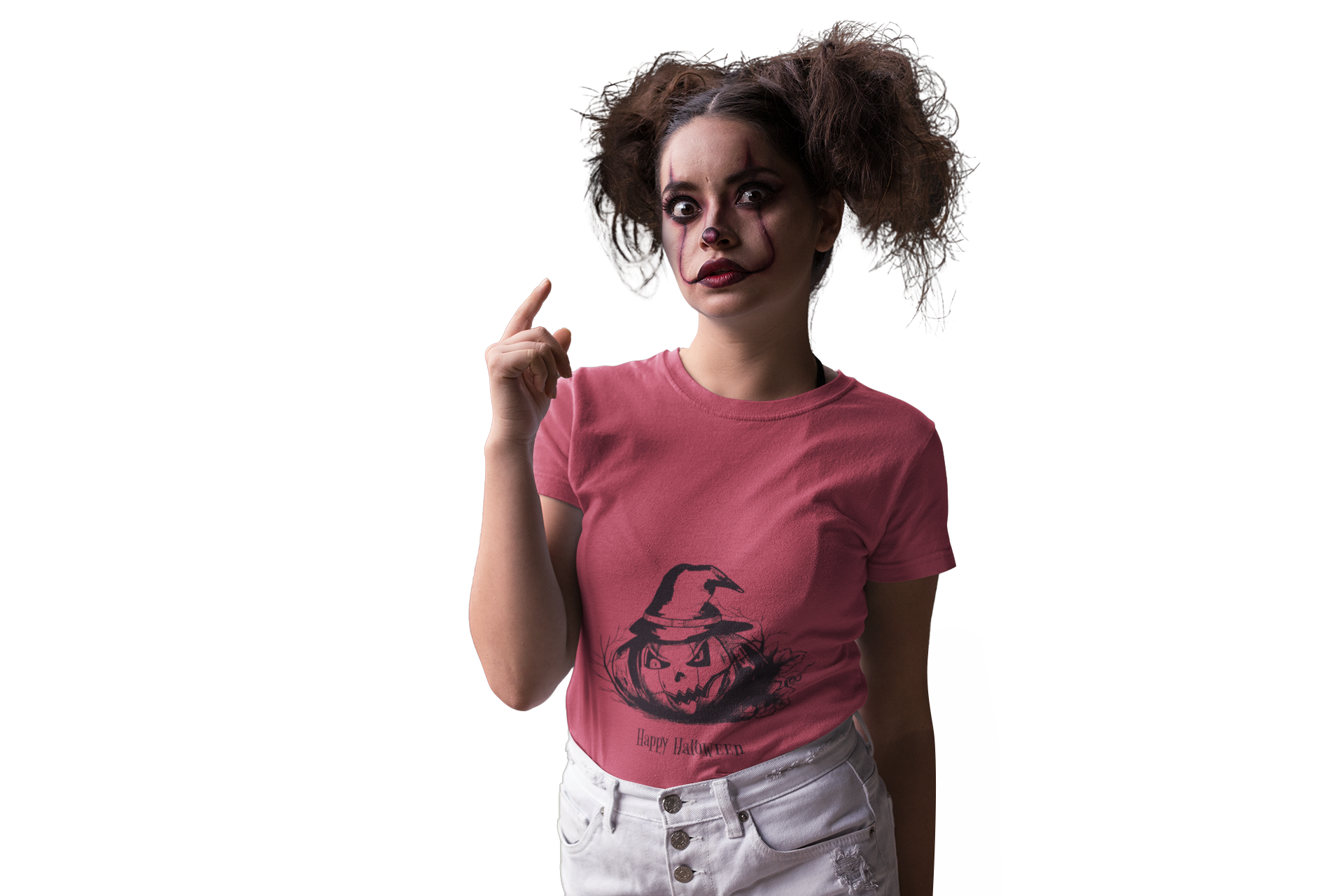 Halloween Pumpkin T-Shirt, Women Tee, Spooky Season Apparel, Trick or Treat Outfit