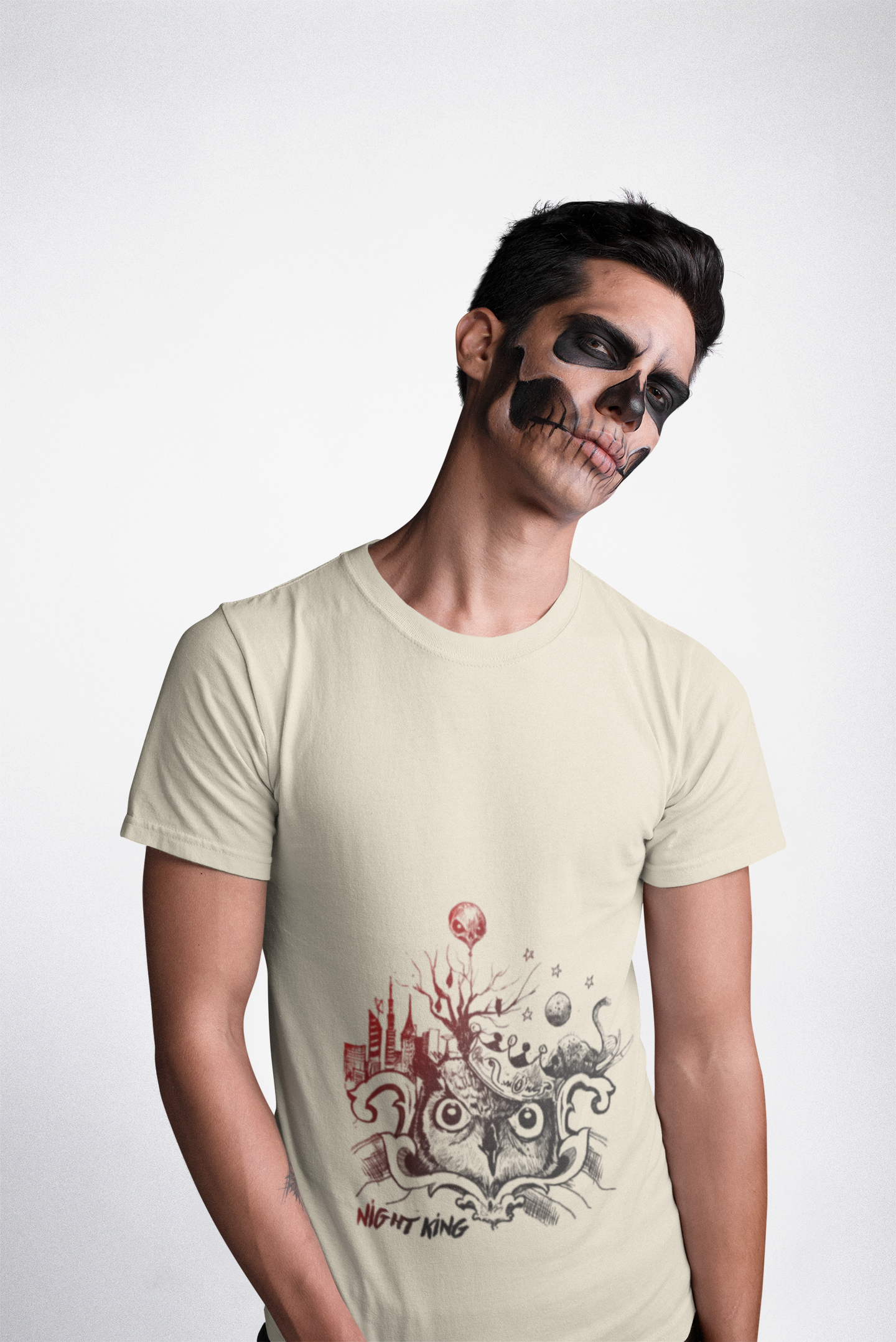 Night King Owl Men, Halloween Outfit, Gift for Fans, Graphic Tee, Cozy Fashion