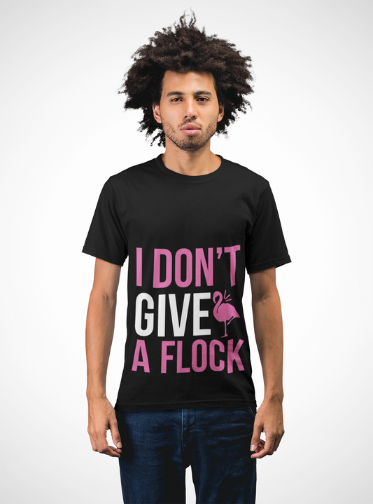 I Don’t Flock – Men’s Heavy Cotton Flamingo Graphic T-Shirt