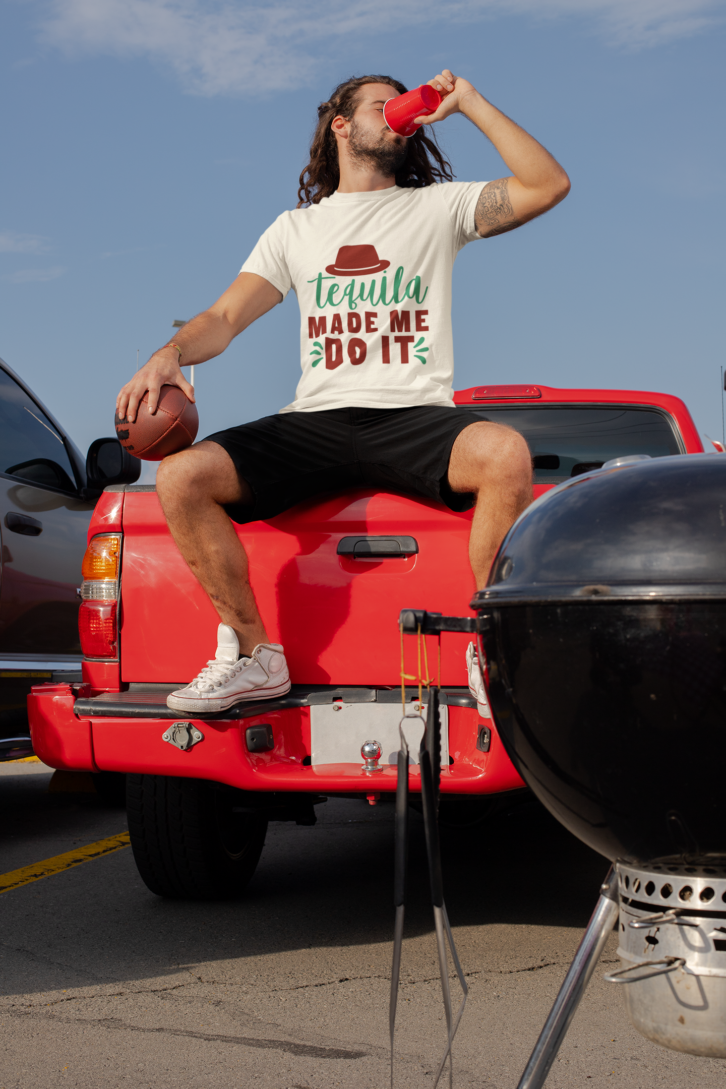 Tequila Made Me Do It – Men’s Heavy Cotton Graphic T-Shirt
