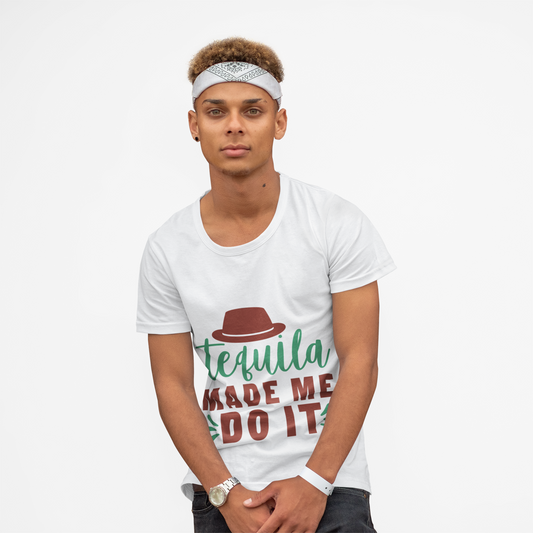 Tequila Made Me Do It – Men’s Heavy Cotton Graphic T-Shirt