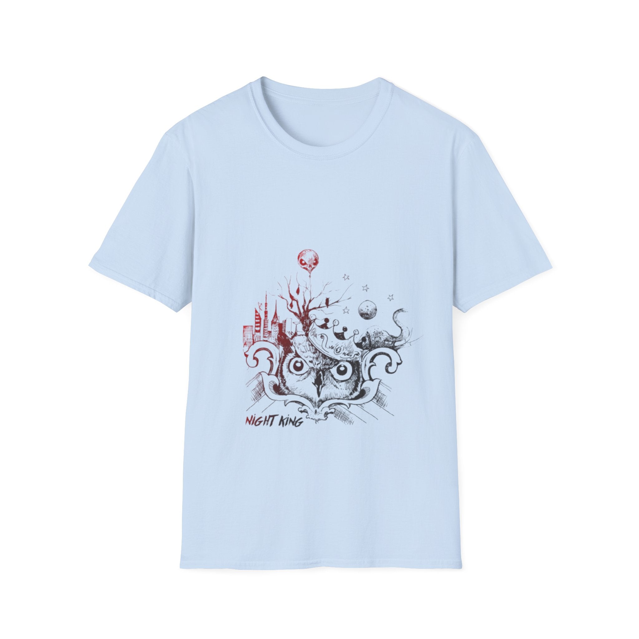 Night King Owl Men, Halloween Outfit, Gift for Fans, Graphic Tee, Cozy Fashion