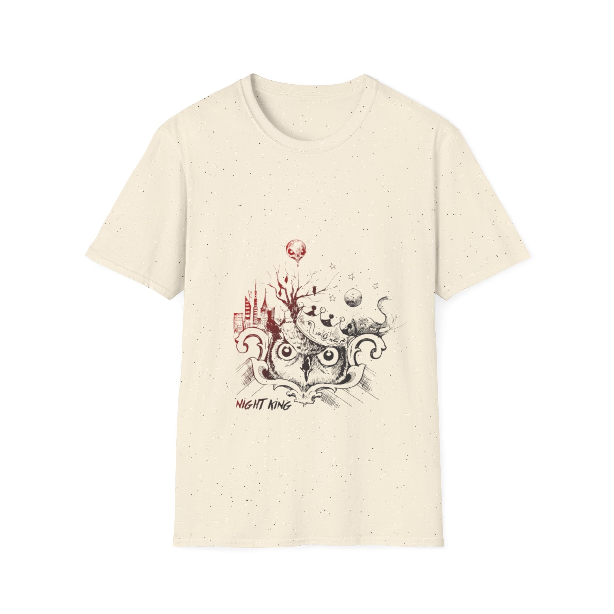 Night King Owl Men, Halloween Outfit, Gift for Fans, Graphic Tee, Cozy Fashion