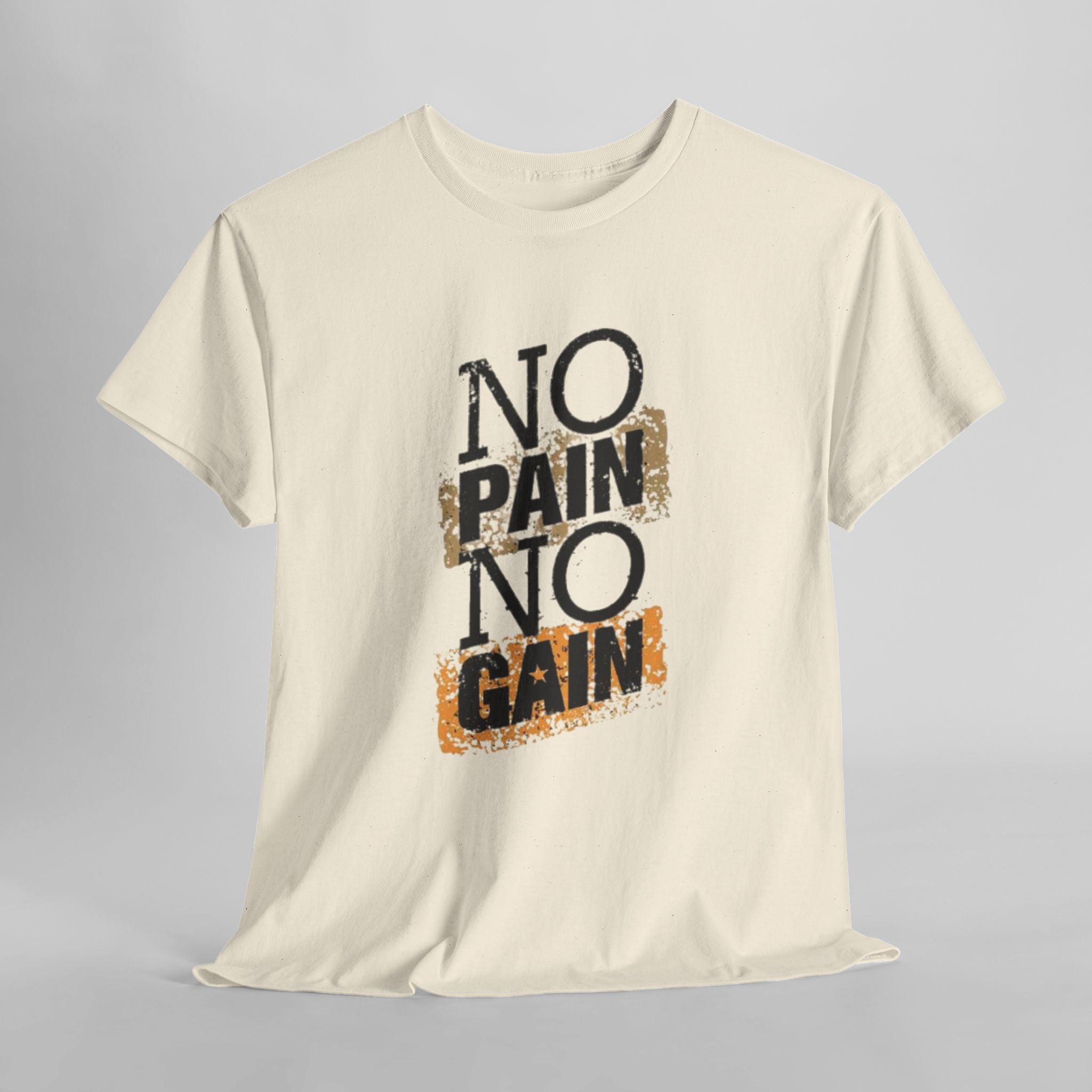 No Pain No Gain – Men’s Heavy Cotton Motivational Tee