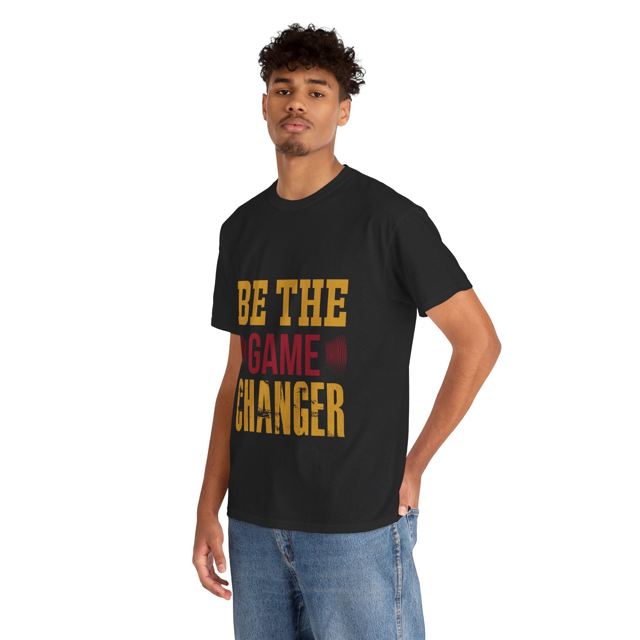Be the Game Changer – Men’s Motivational Heavy Cotton T-Shirt