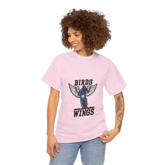Wings of Freedom – Women’s Bird Wings Graphic T-Shirt for Free Spirits