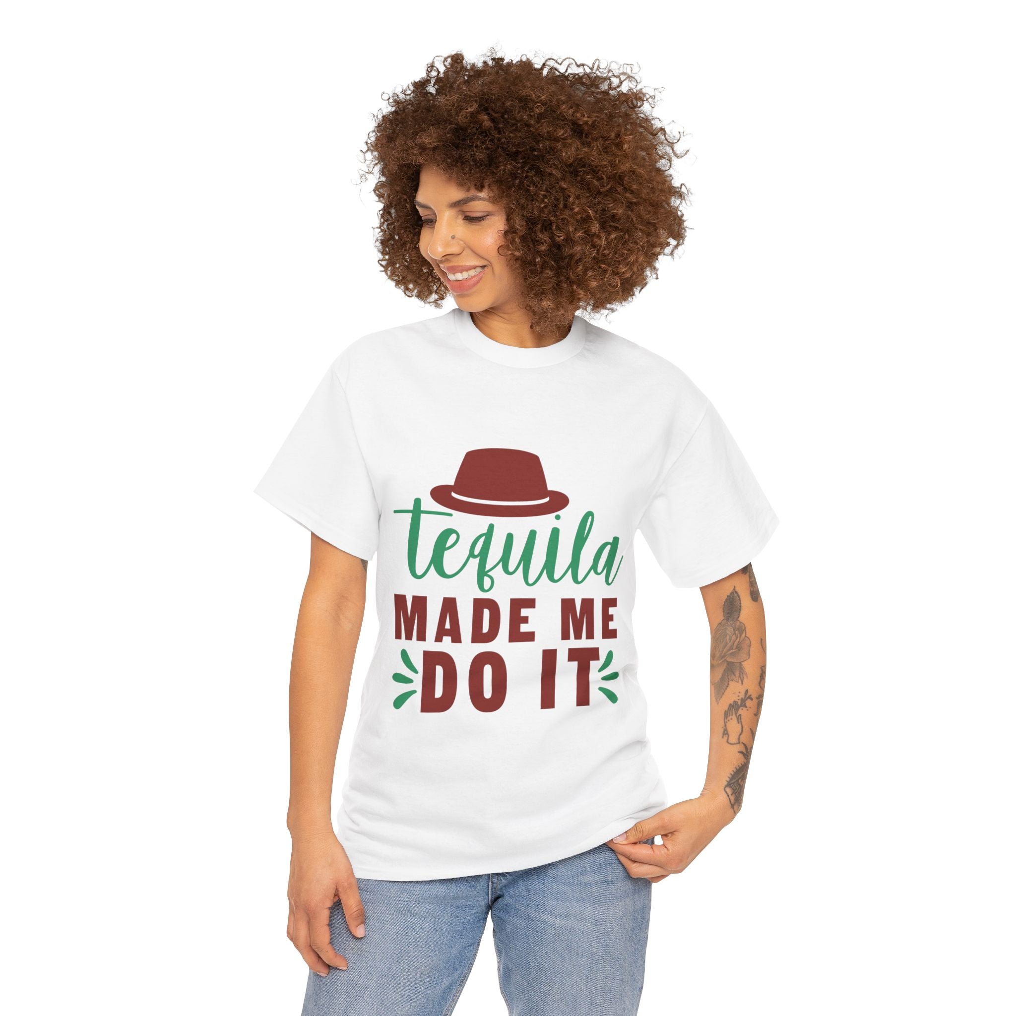 Tequila Made Me Do It – Women’s Heavy Cotton Party T-Shirt