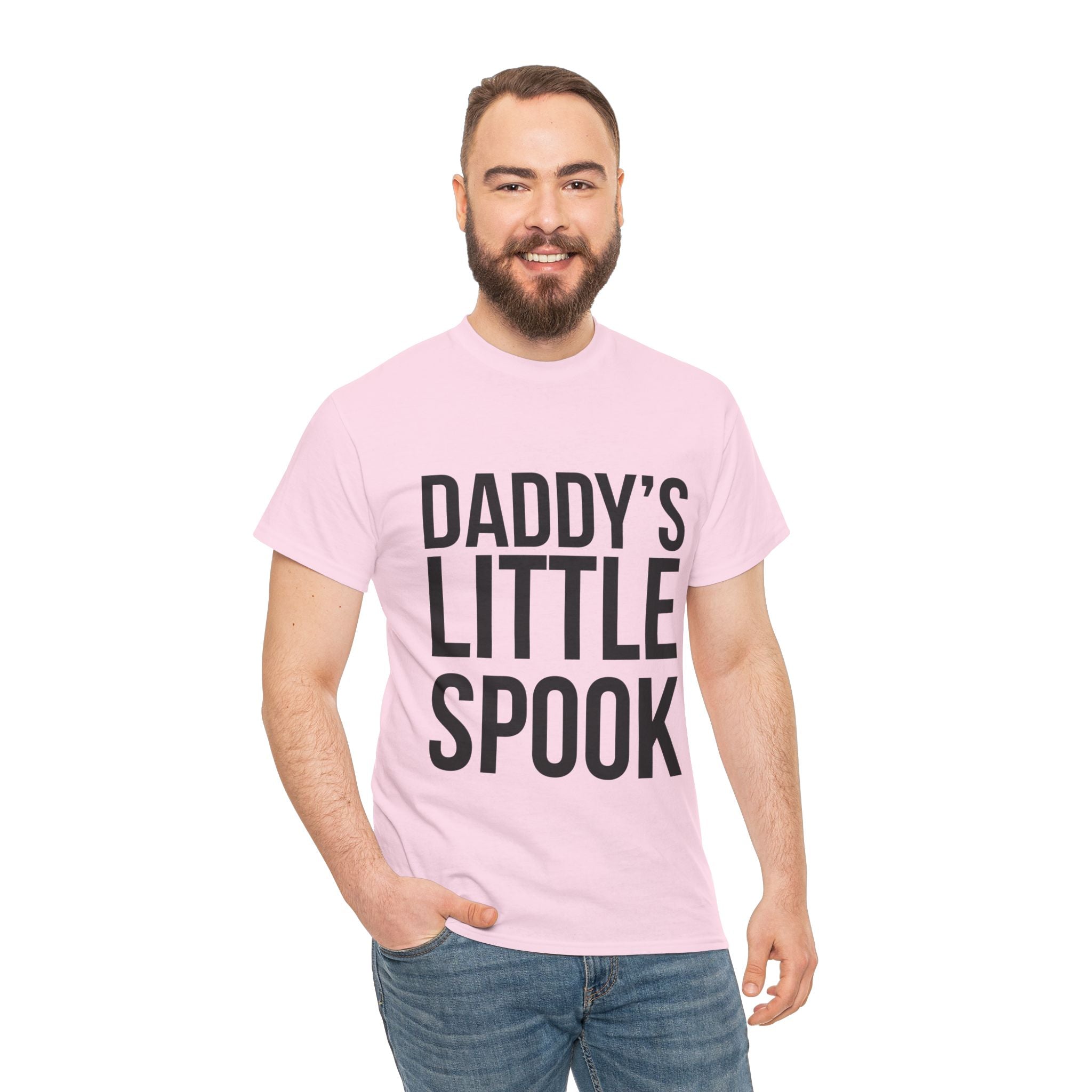 Daddy’s Little Spook – Men’s Halloween Heavy Cotton T-Shirt