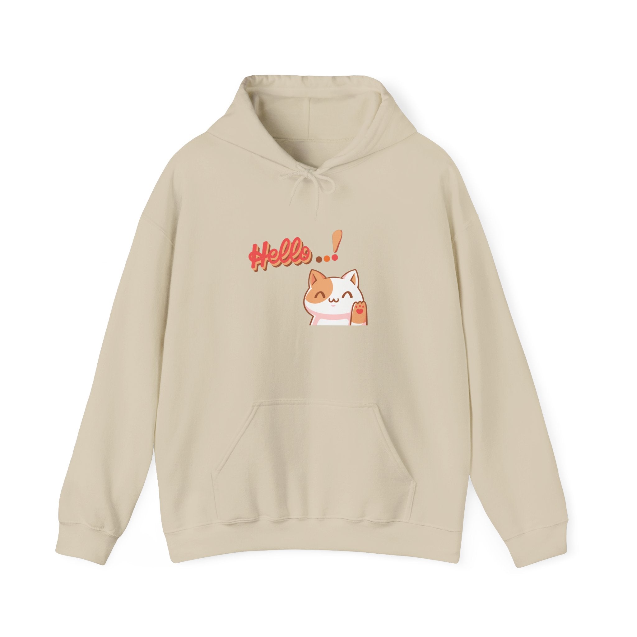 Cute Cat Graphic Hoodie - Unisex Hoodie