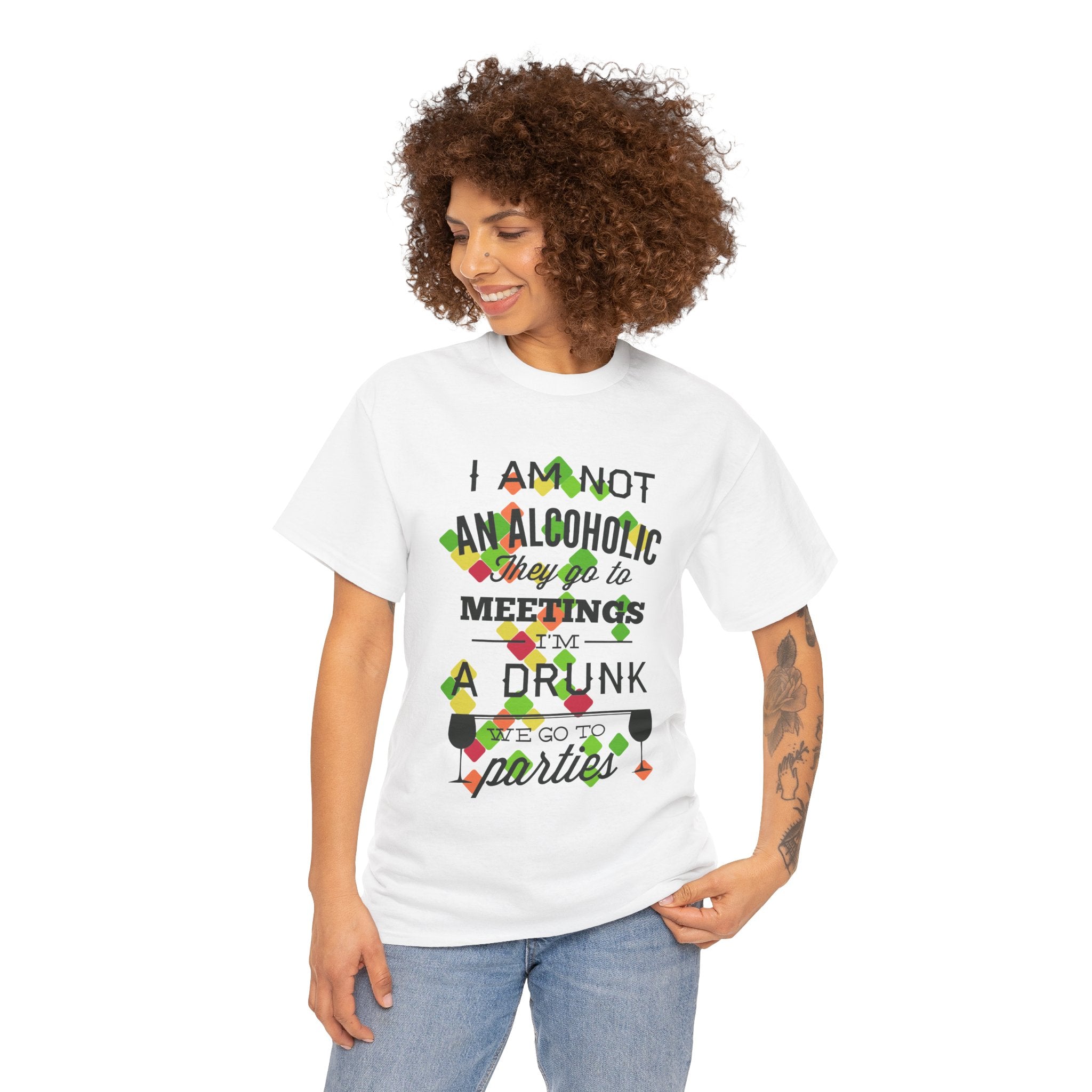 Party Mood Activated – Women’s Funny Drunk Heavy Cotton T-Shirt