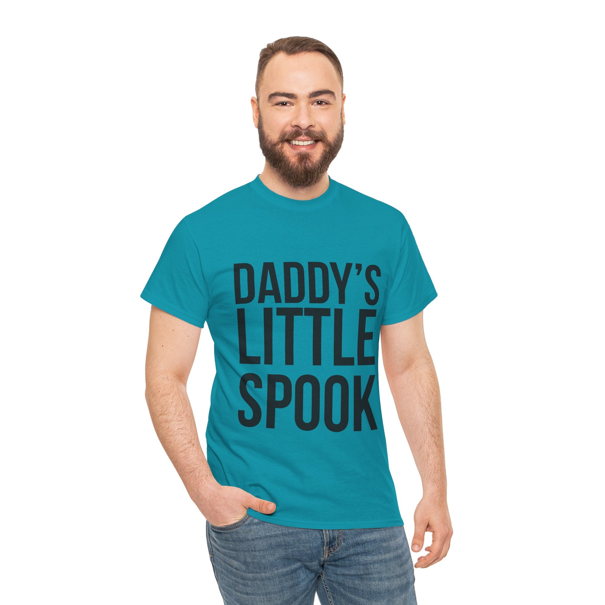 Daddy’s Little Spook – Men’s Halloween Heavy Cotton T-Shirt