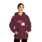 Hello Cat Hoodie – Cozy Unisex Graphic Sweatshirt