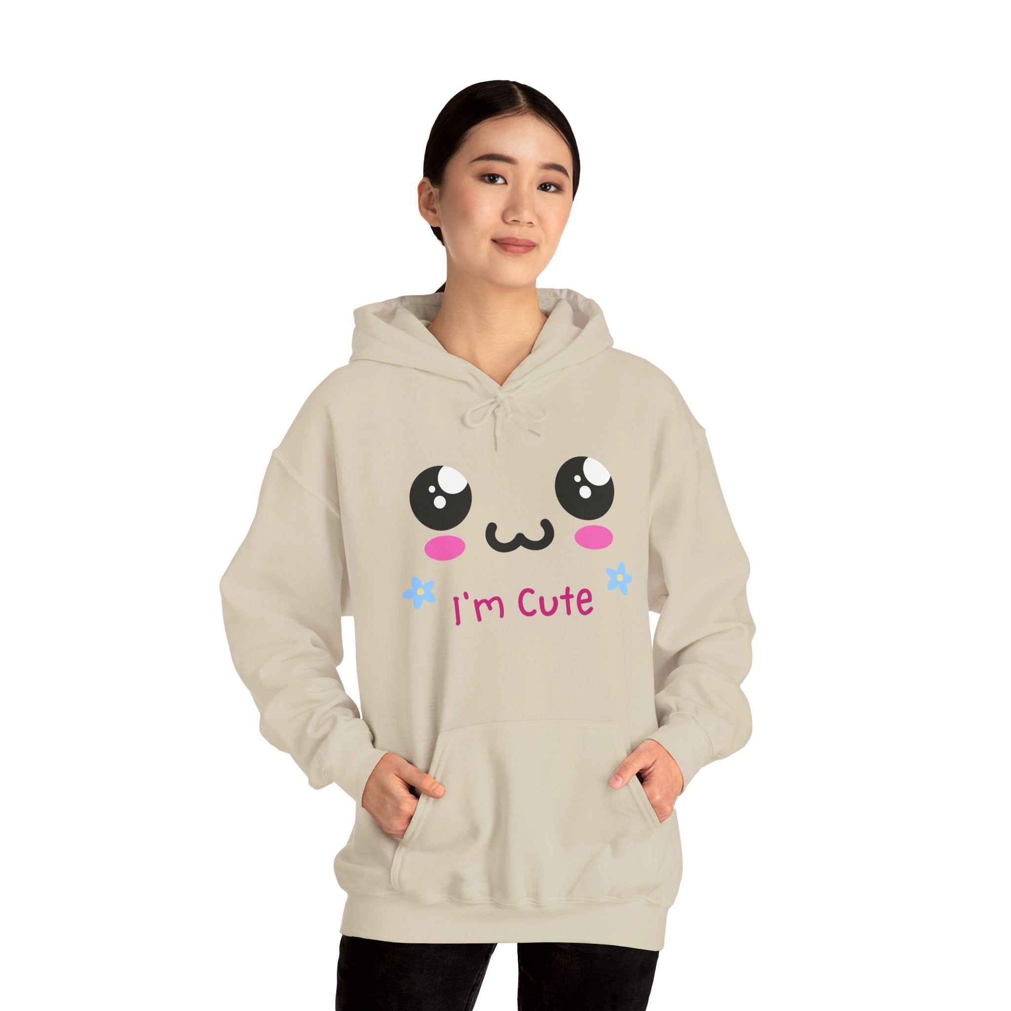 I’m Cute Kawaii Hoodie – Cozy Unisex Graphic Sweatshirt