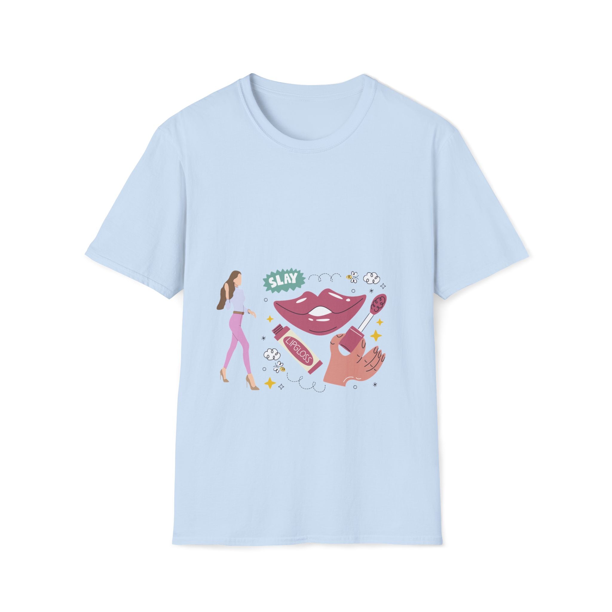 Slay All Day Graphic Tee, Women’s Empowerment T-Shirt, Chic Casual Wear, Gift for Stylish Friends