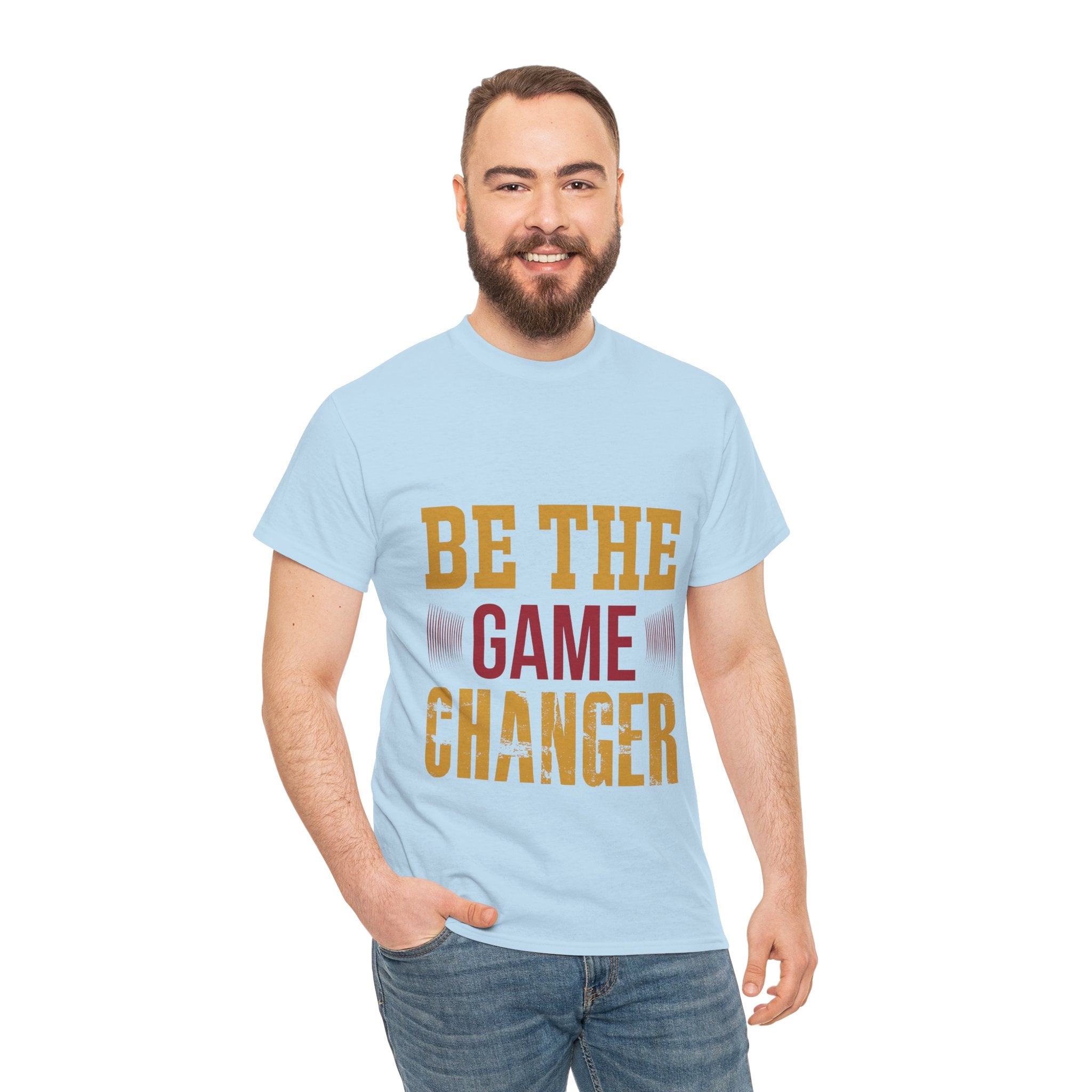 Be the Game Changer – Men’s Motivational Heavy Cotton T-Shirt