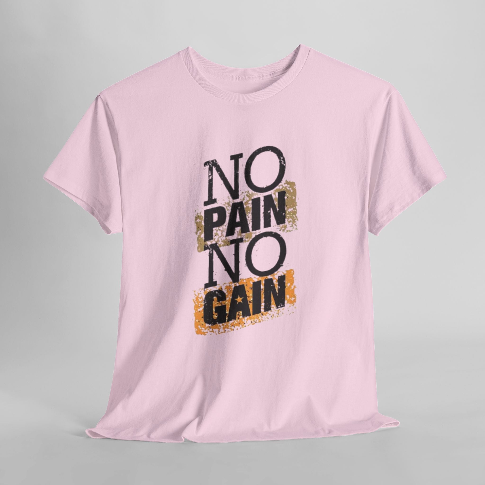 No Pain No Gain – Men’s Heavy Cotton Motivational Tee