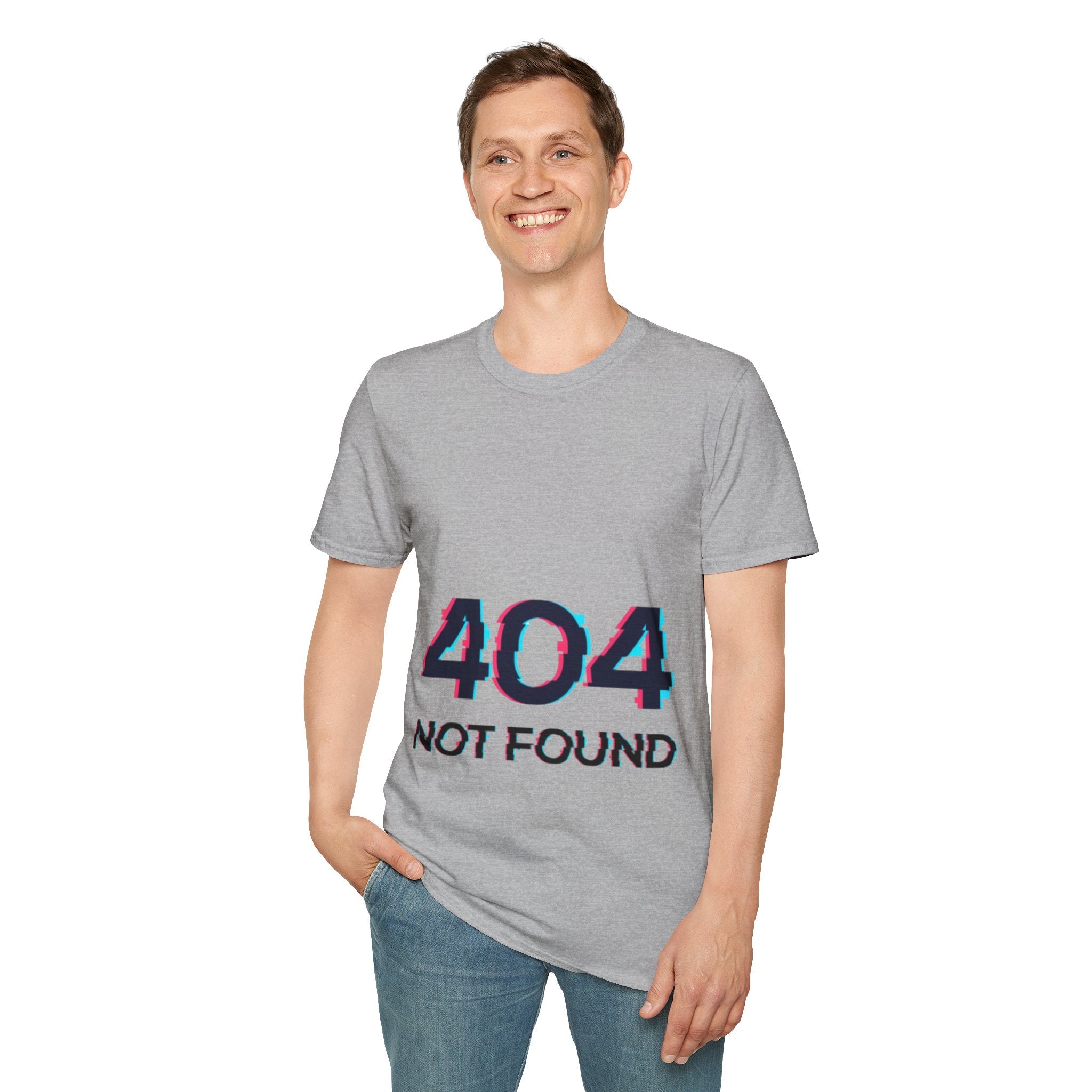 404 Error Shirt for Men – Quirky Tech Humor Tee, Casual Everyday Wear