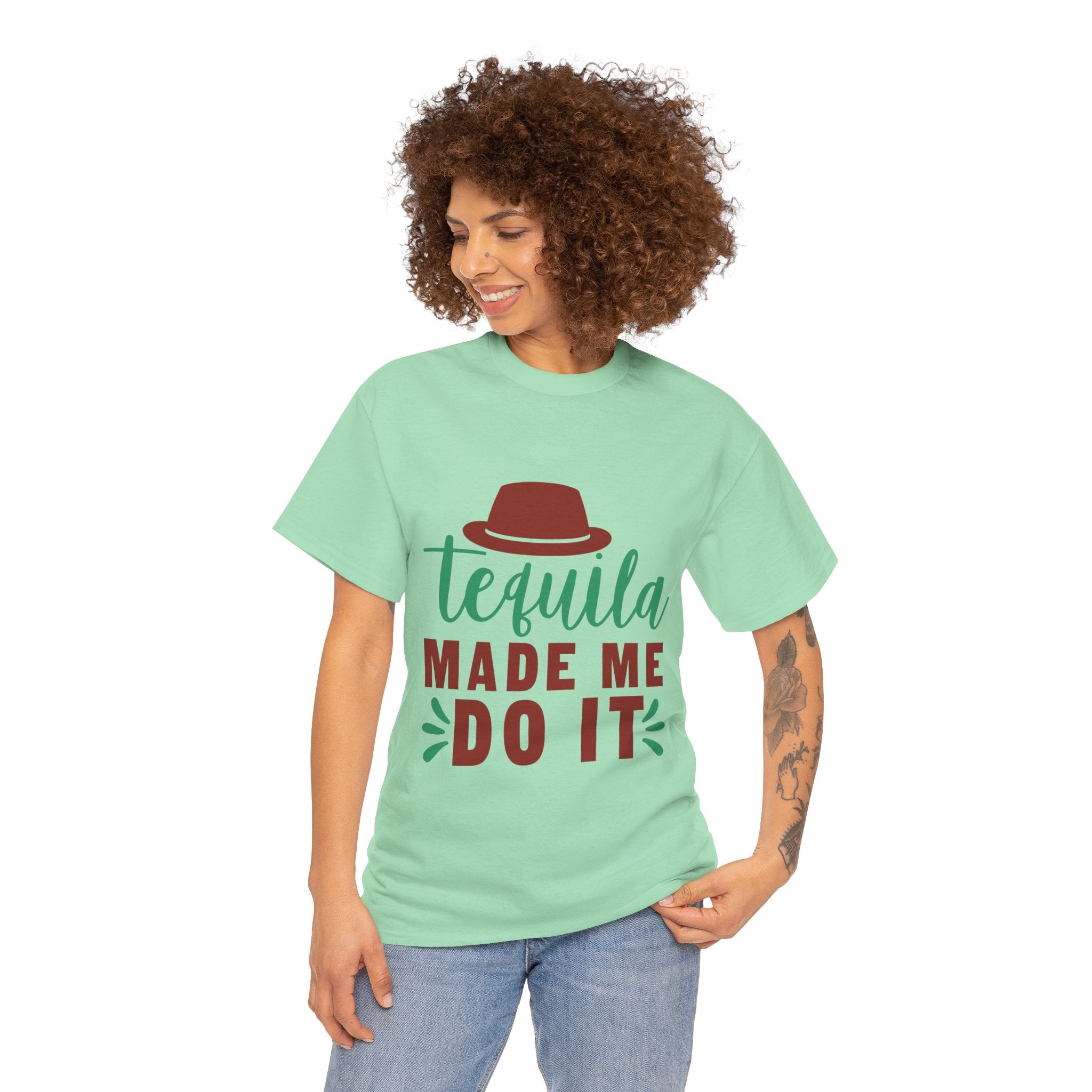Tequila Made Me Do It – Women’s Heavy Cotton Party T-Shirt