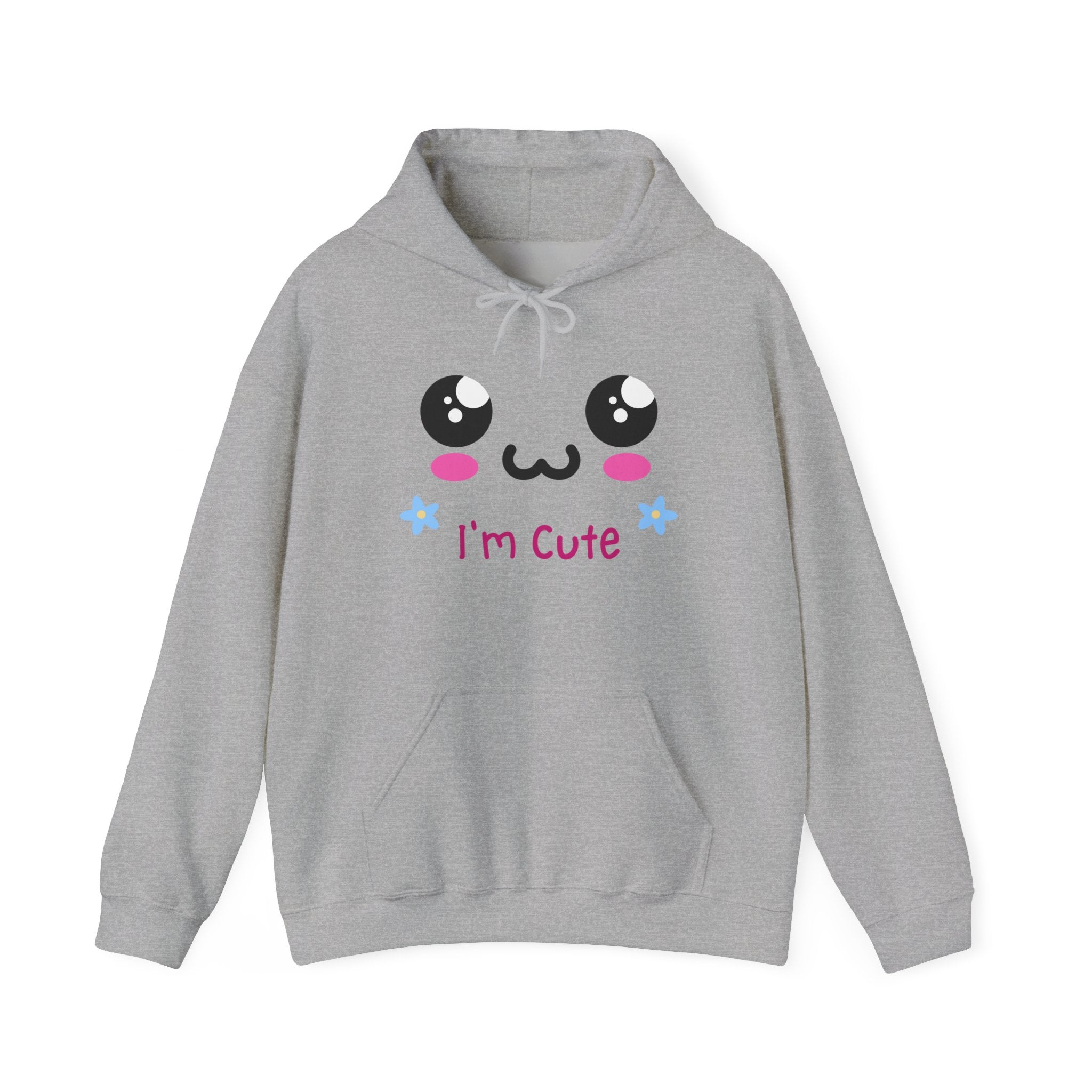 I’m Cute Kawaii Hoodie – Cozy Unisex Graphic Sweatshirt